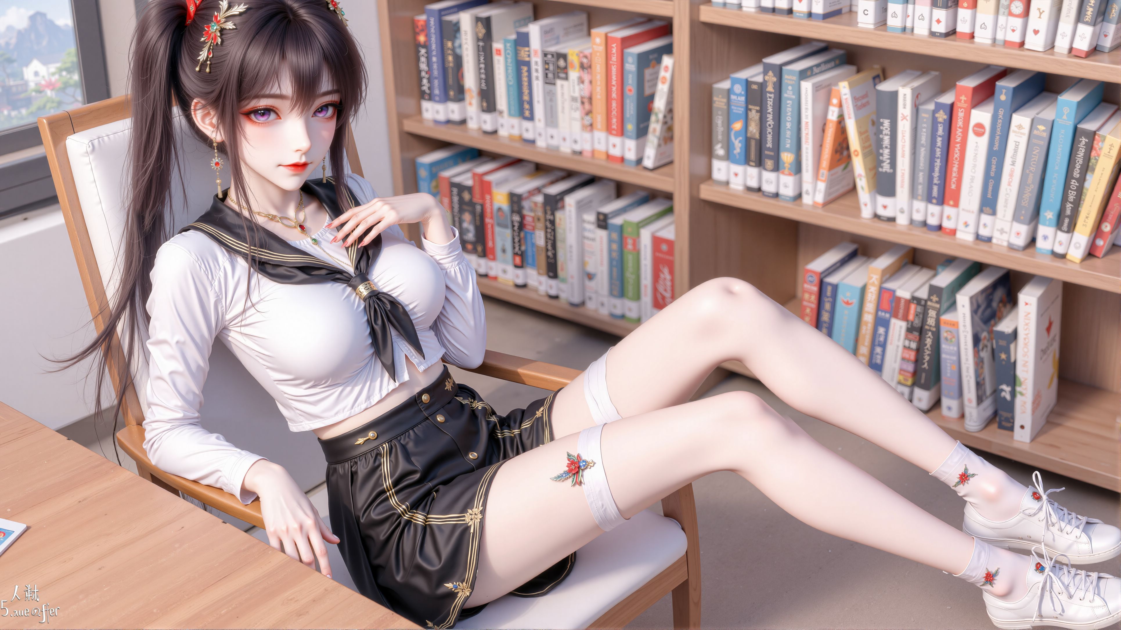 【3P】电脑壁纸 火灵儿校园风唯美 国漫女神 壁纸 完美世界,第3张