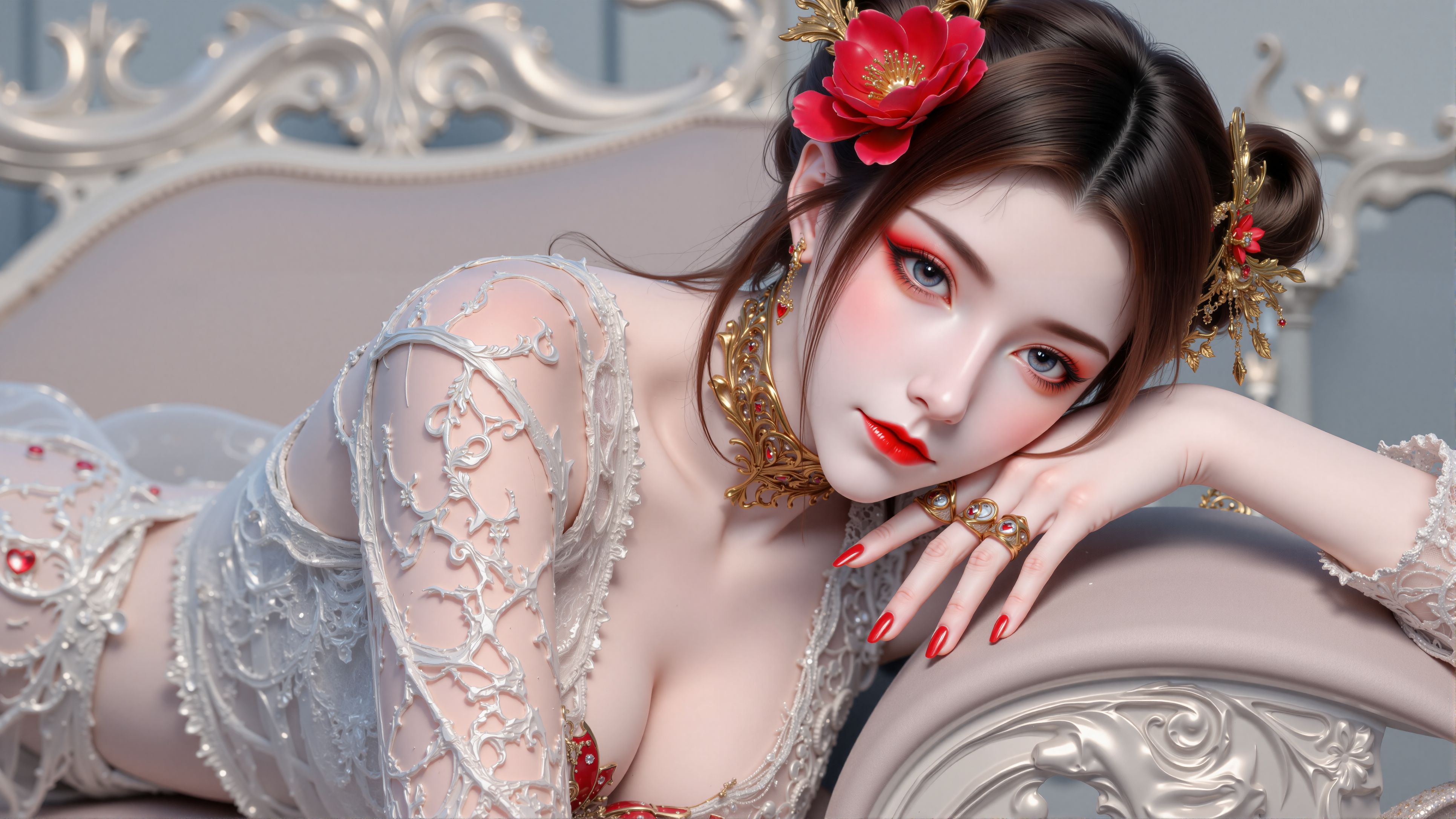 斗破苍穹玄黄要塞 美杜莎 国漫女神美女图片 电脑桌面背景壁纸,第1张