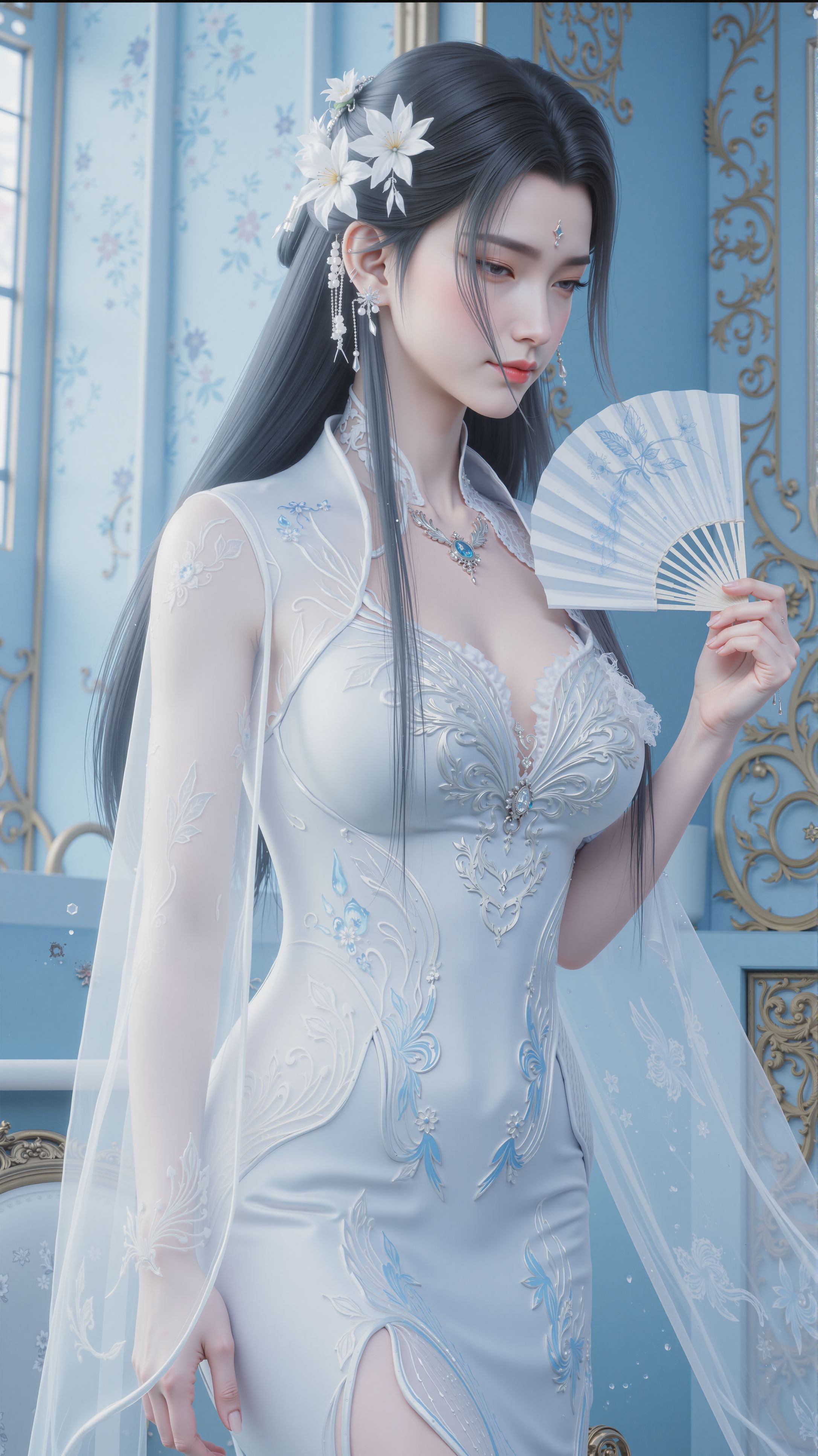 诛仙3 旗袍陆雪琪 嫉妒张小凡 国漫女神美女古风动漫壁纸图片,第3张