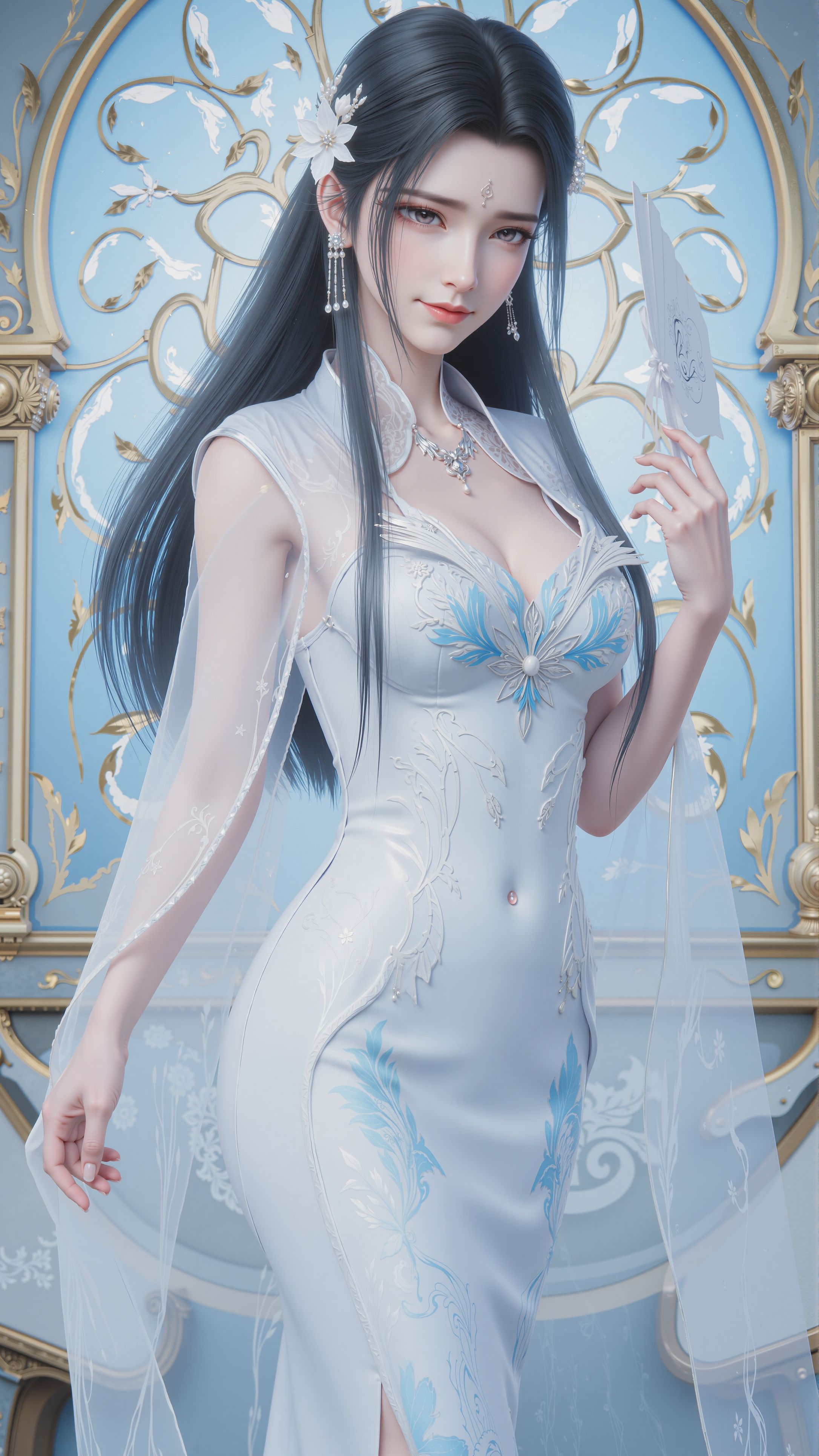 诛仙3 旗袍陆雪琪 嫉妒张小凡 国漫女神美女古风动漫壁纸图片,第4张