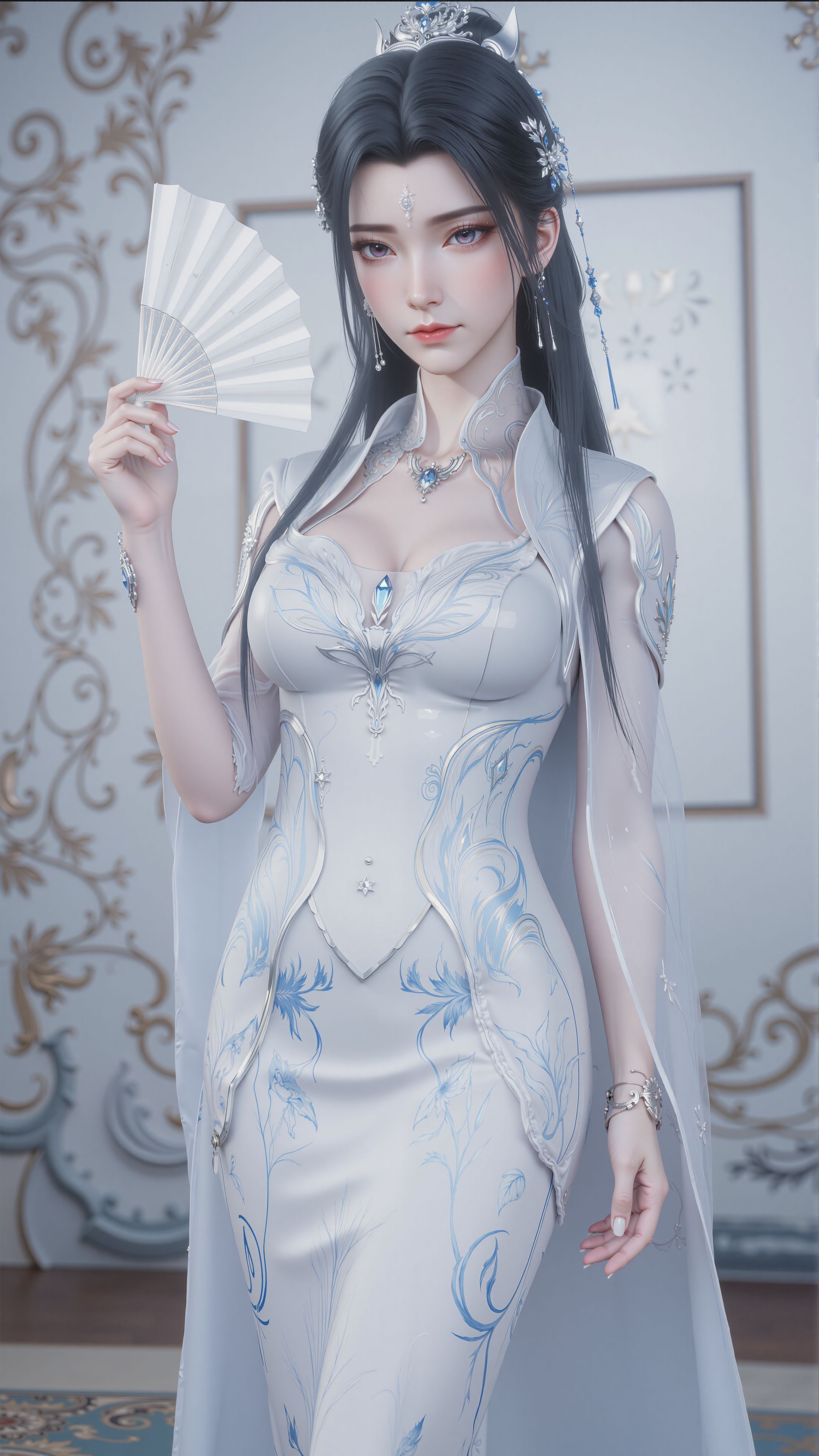 诛仙3 旗袍陆雪琪 嫉妒张小凡 国漫女神美女古风动漫壁纸图片,第5张