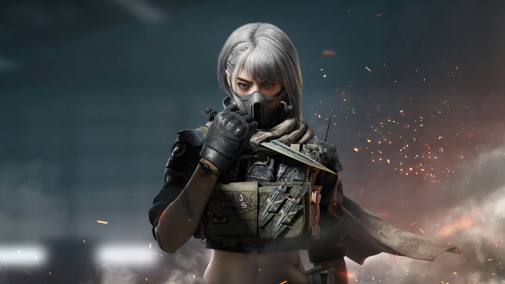 三角洲行动 美女 匕首 游戏高清壁纸,第1张