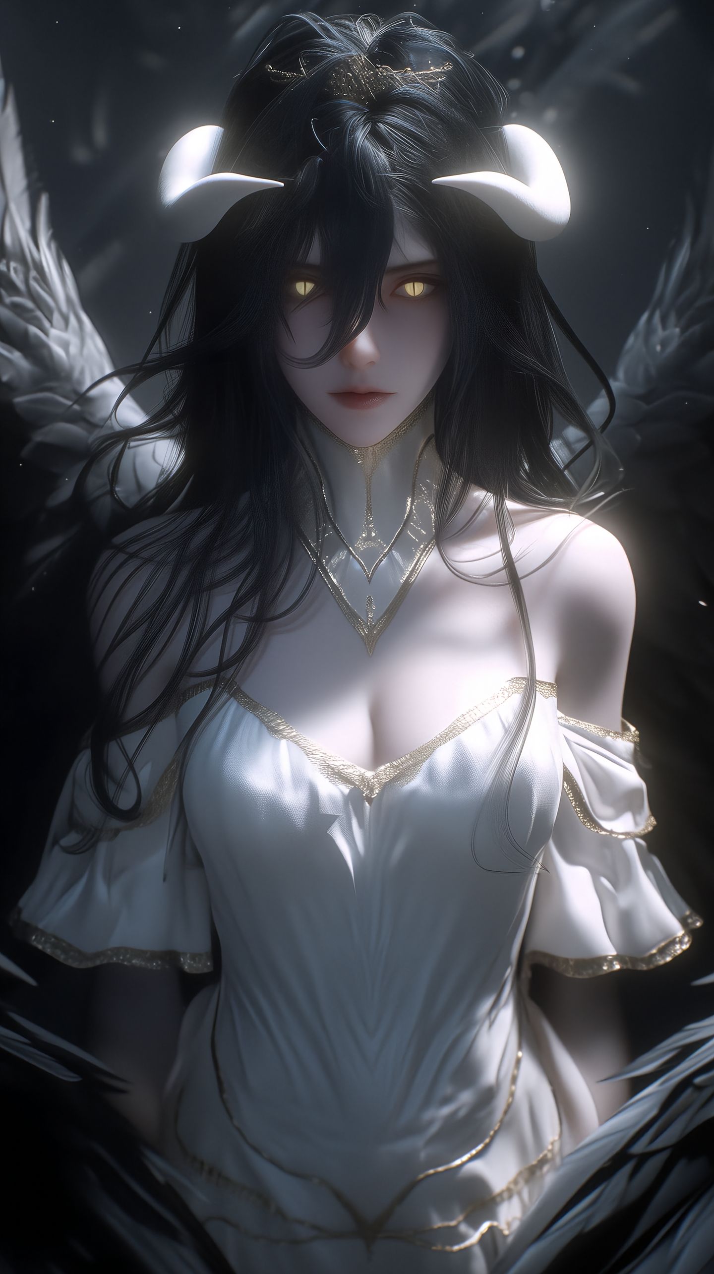 超酷超帅 overlord 雅儿贝德 ai绘画壁纸 手机锁屏桌面超美图片,第3张