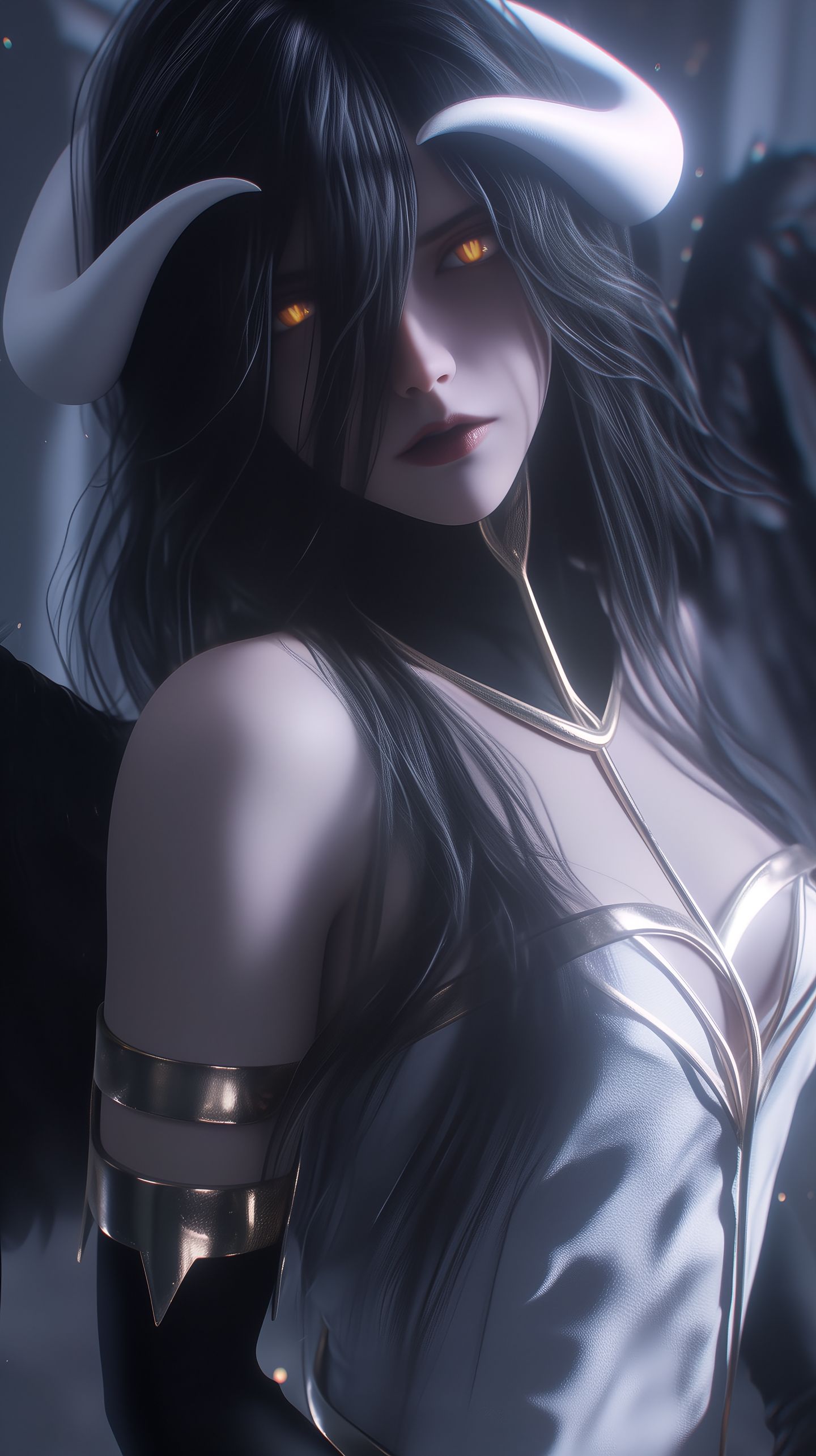 超酷超帅 overlord 雅儿贝德 ai绘画壁纸 手机锁屏桌面超美图片,第7张