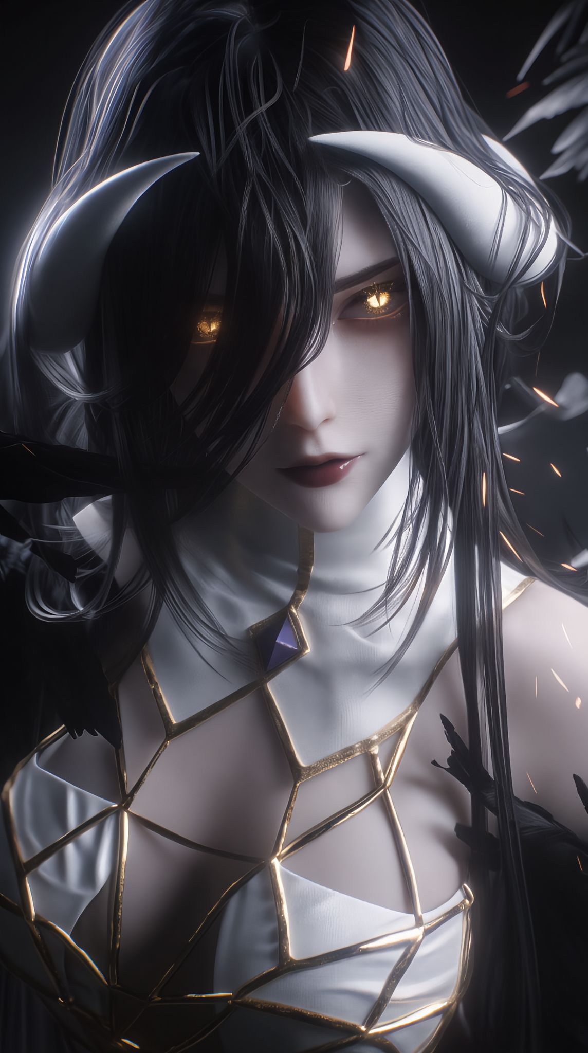 超酷超帅 overlord 雅儿贝德 ai绘画壁纸 手机锁屏桌面超美图片,第6张