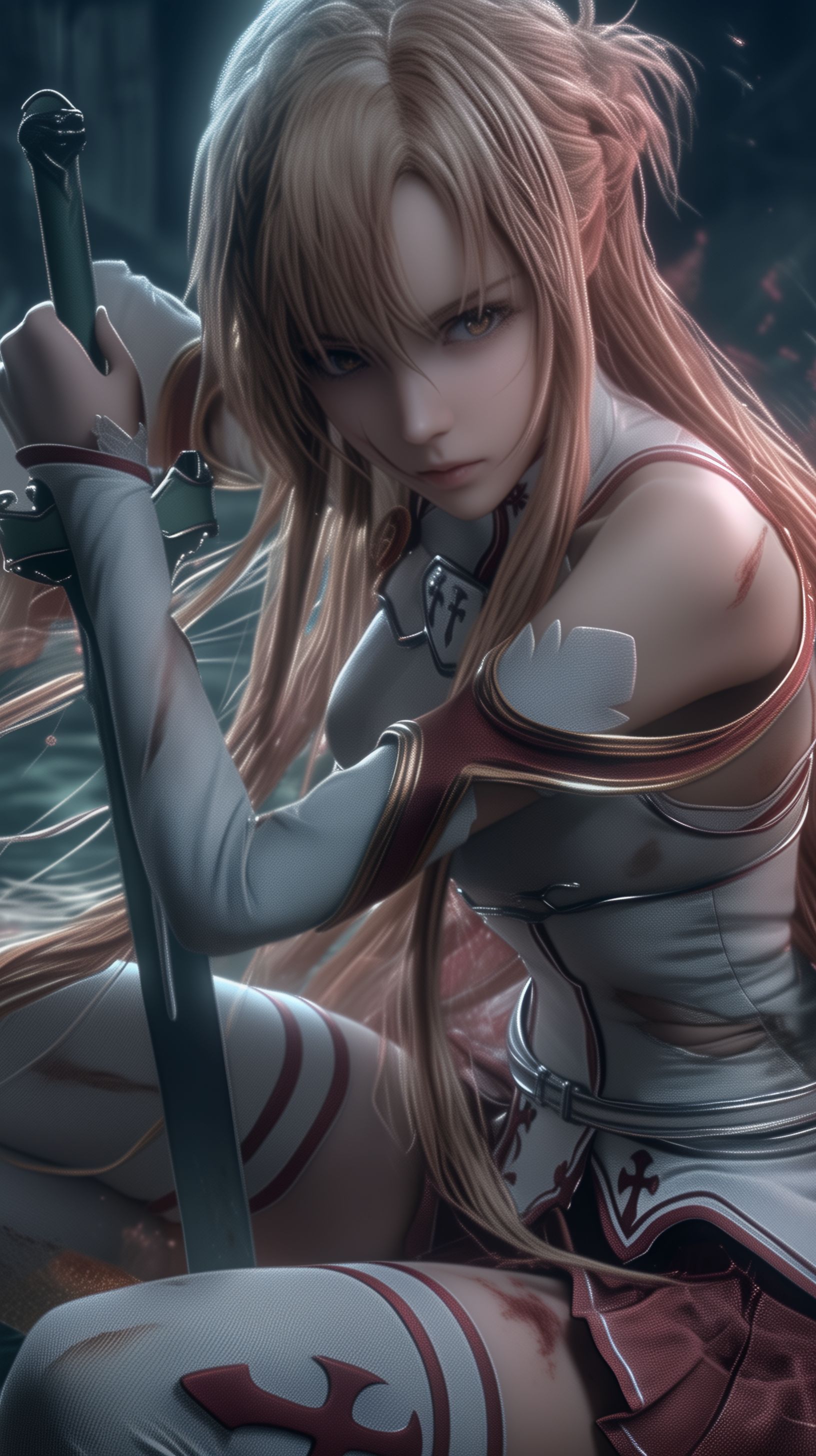 刀剑神域 ai绘画 壁纸分享 亚丝娜,第2张