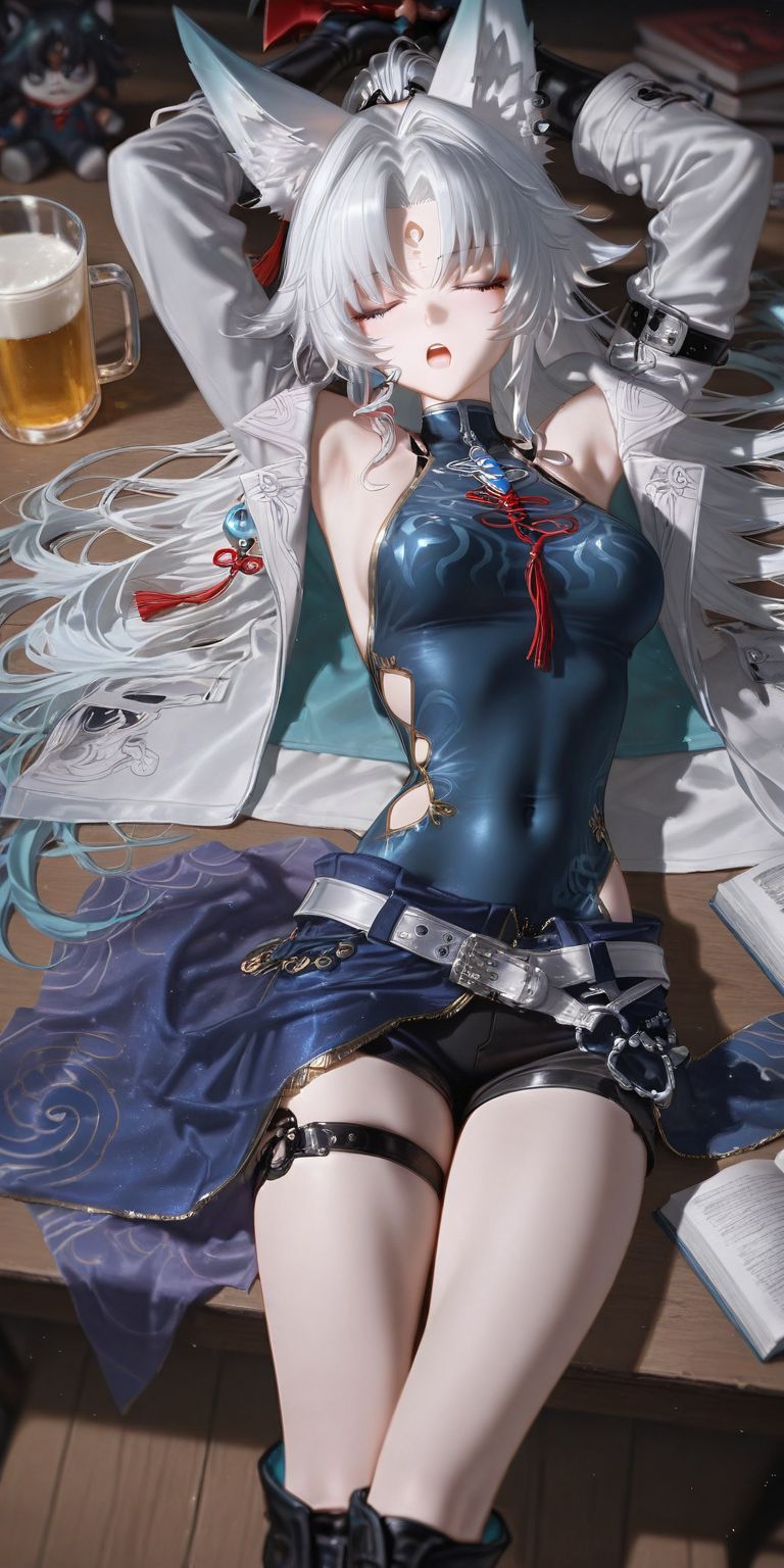 喝醉的星穹铁道女团 崩坏 阮梅 知更鸟 刻律德拉 ai绘画,第4张