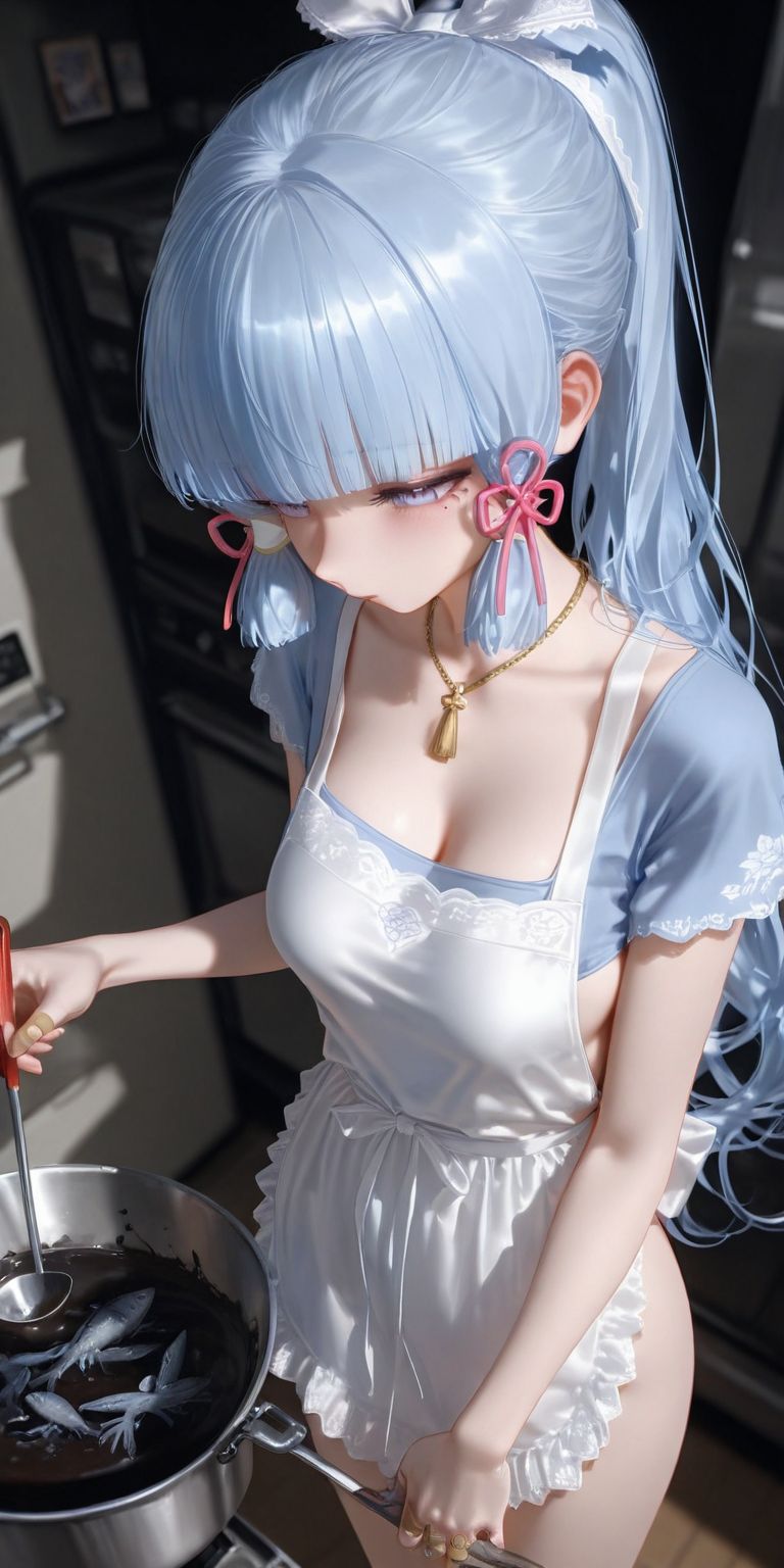 提瓦特女团厨娘做的黑暗料理 二次元美女 雷电将军 甘雨 原神 神里绫华,第1张