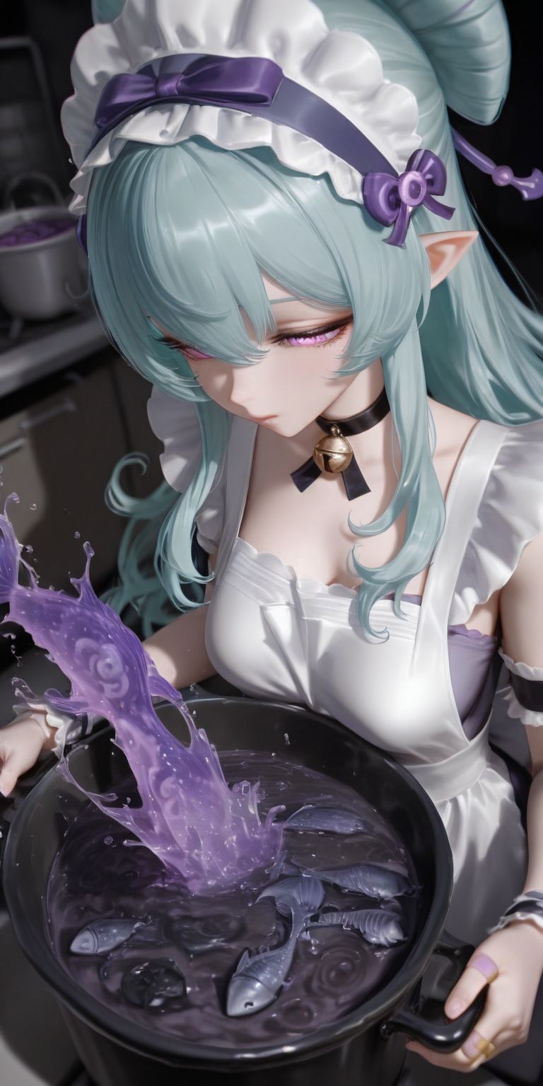 提瓦特女团厨娘做的黑暗料理 二次元美女 雷电将军 甘雨 原神 神里绫华,第4张