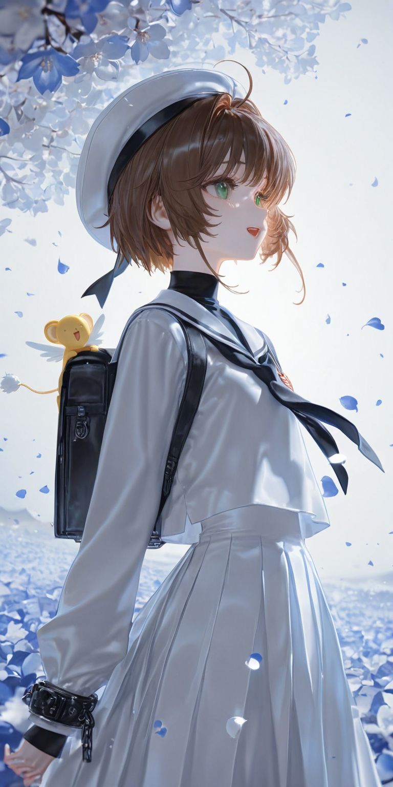 百变小樱 木之本樱。二次元动漫壁纸 童年记忆 ai绘画,第2张