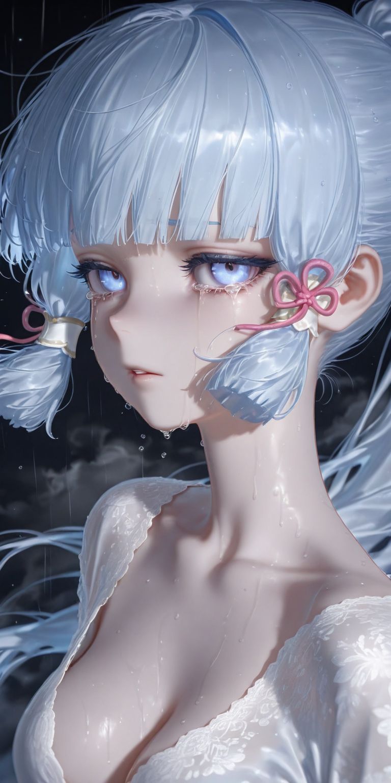 神里绫华超美壁纸 二次元游戏原神 手机锁屏桌面图片分享,第4张