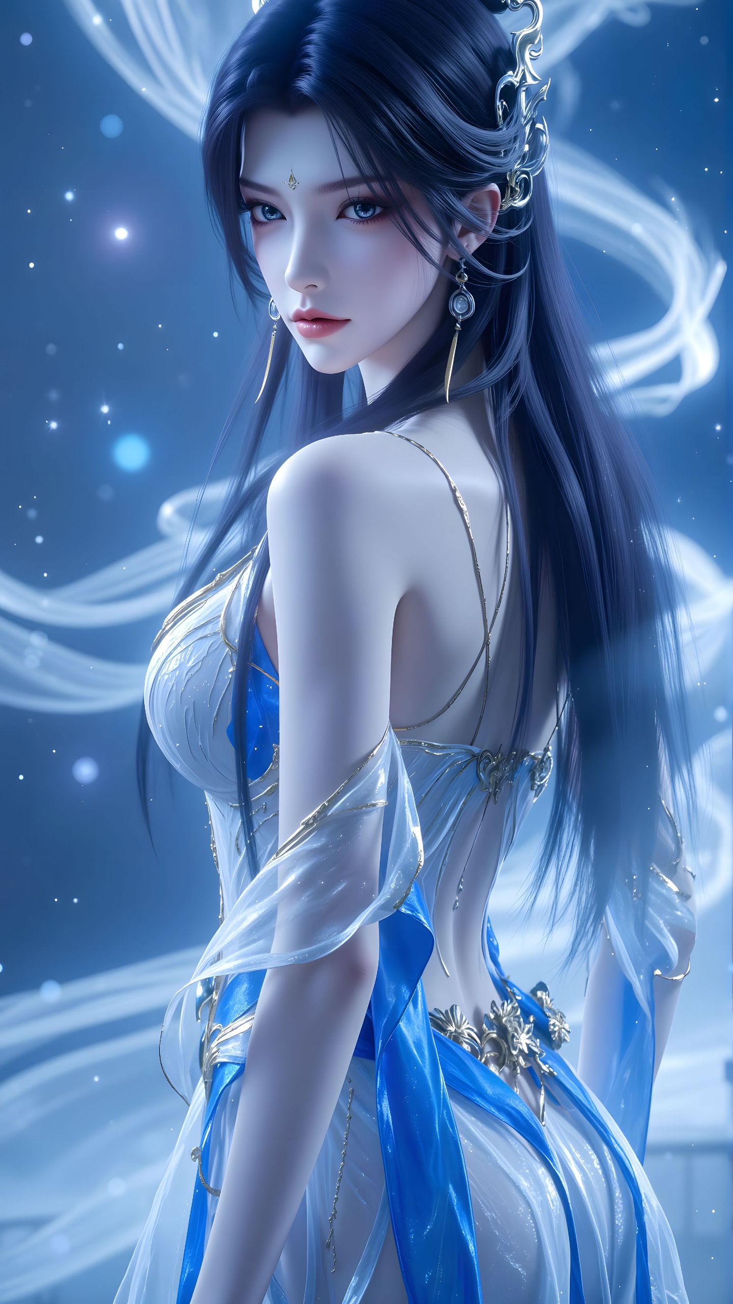 动漫国漫美女 云深不知梦 云望舒 AI绘画高清壁纸图片,第3张