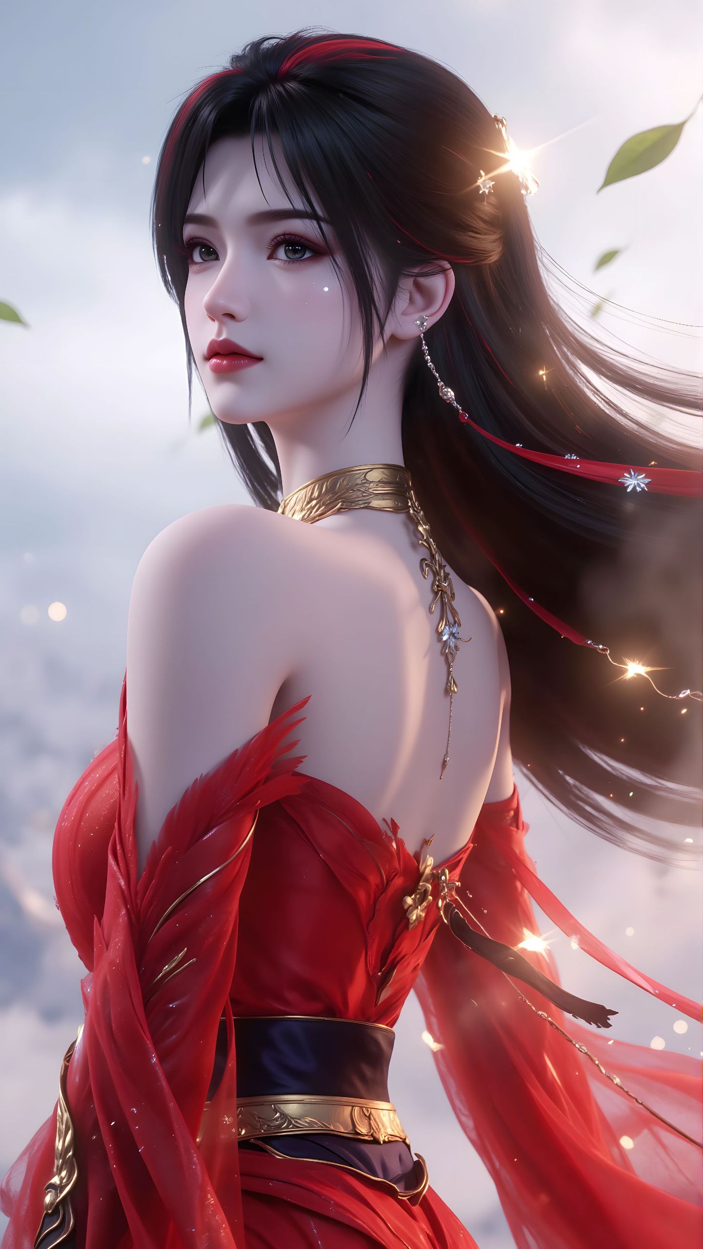 动漫神国之上 红色风暴赵襄儿 国漫女神 壁纸分享,第1张