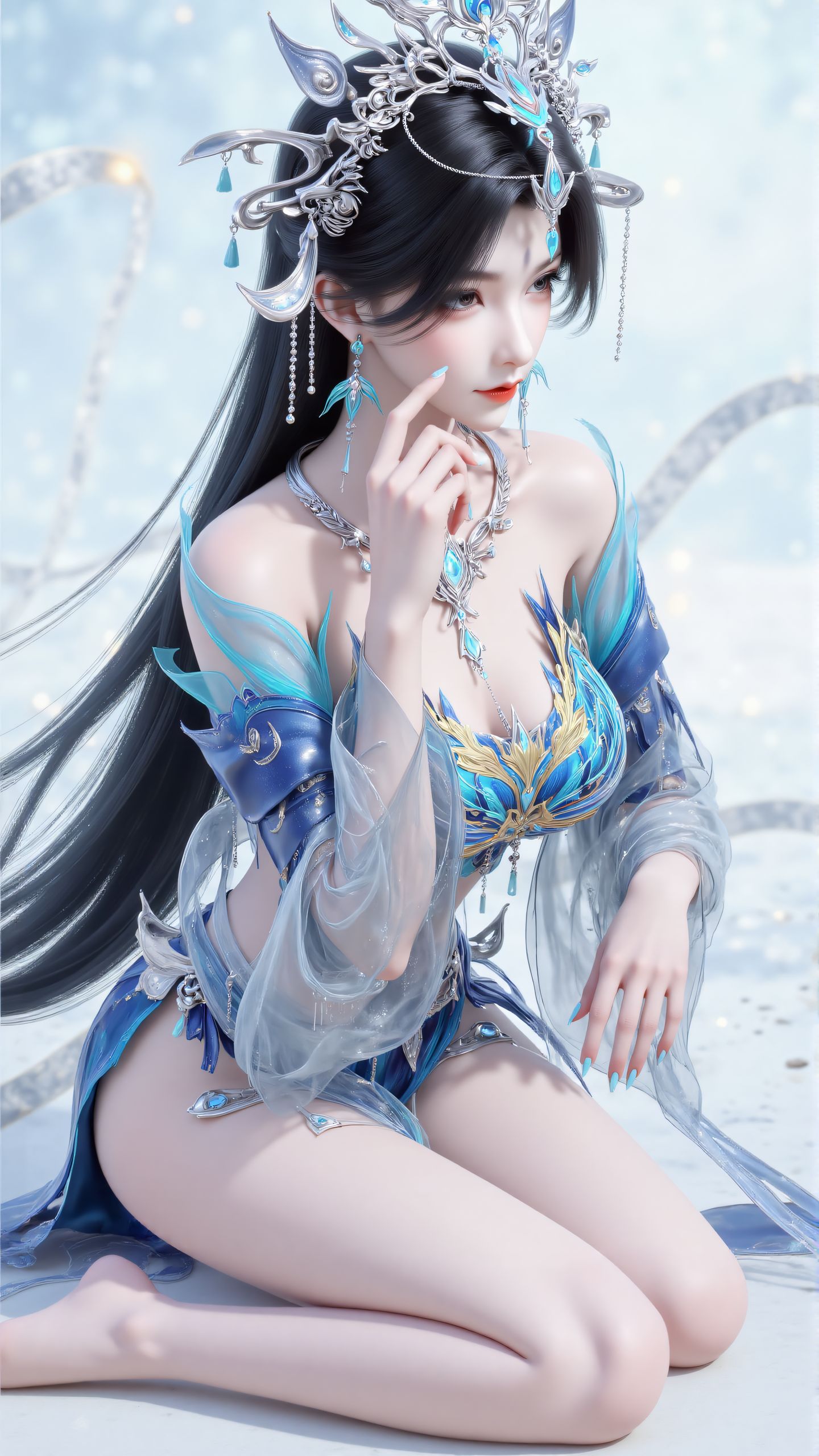 云深不知梦 燕倾菲同人 动漫国漫女神壁纸 皮裤 质感,第2张