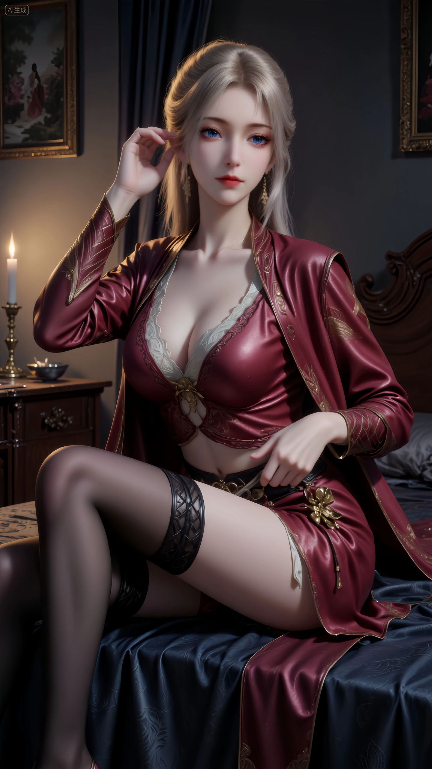 慕沛灵 凡人修仙传 丝袜黑丝 睡衣 动漫美女壁纸图片,第4张