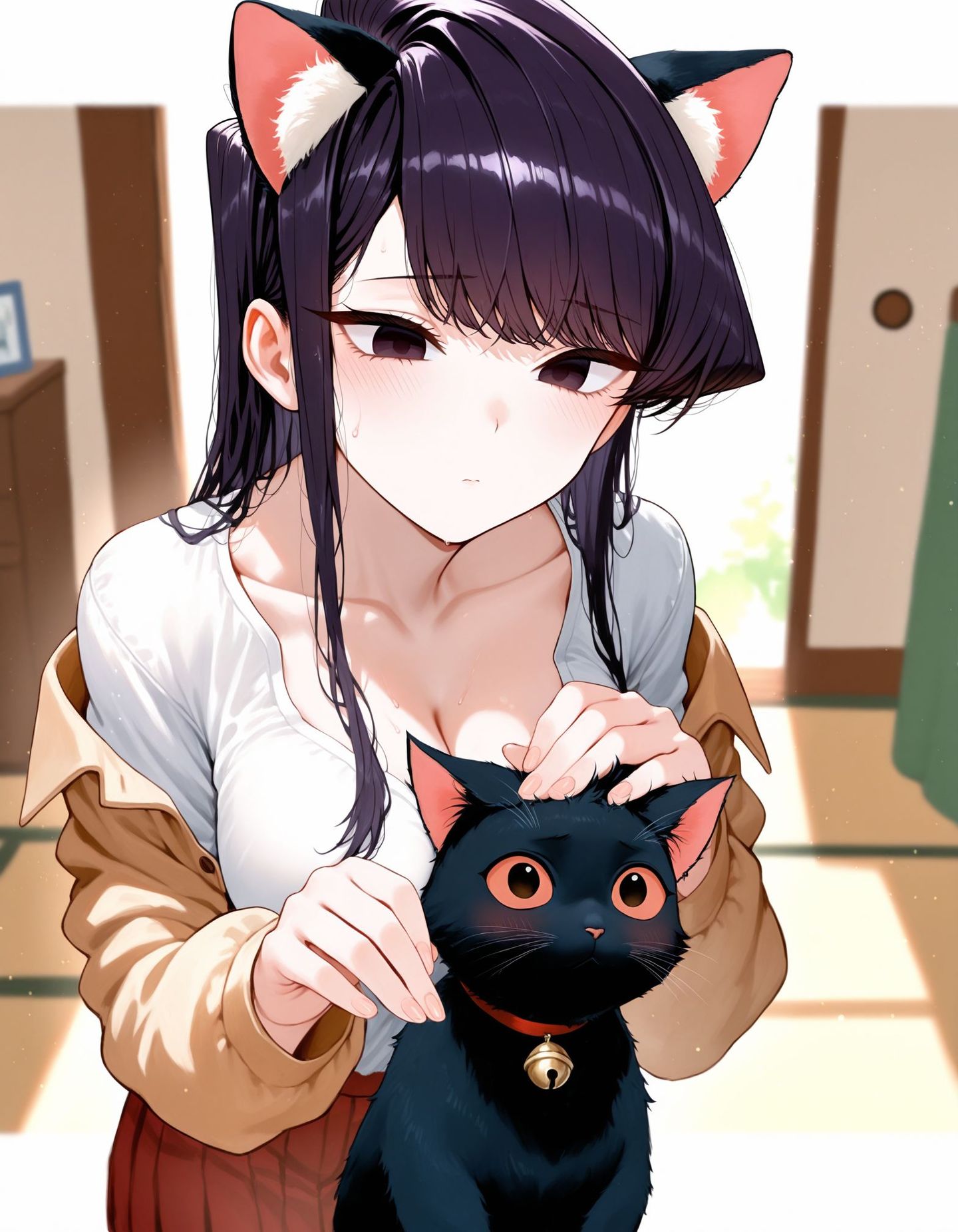古见硝子同学 日漫二次元 动画少女壁纸美图,第2张