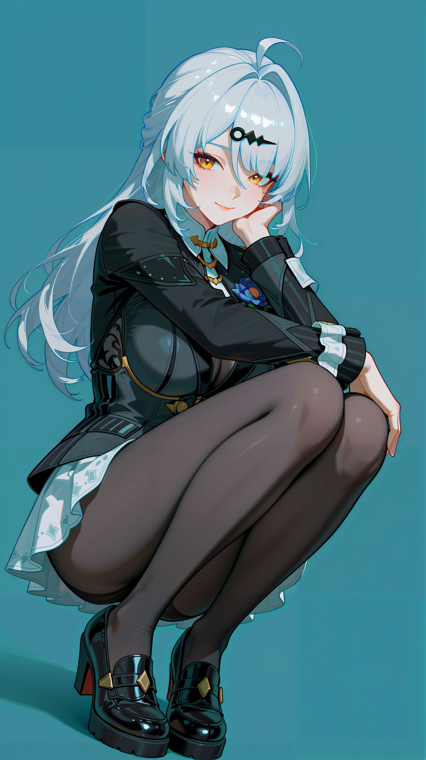 二次元手游绝区零 仪玄 高清壁纸美图 御姐 大长腿 黑丝 丝袜,第8张