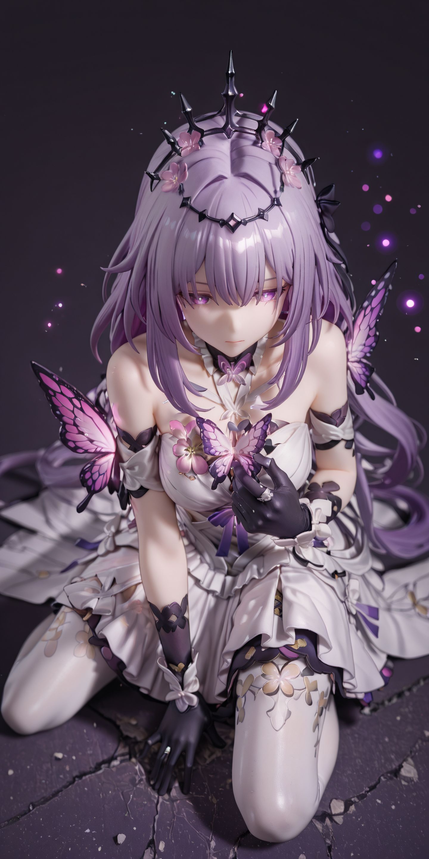 遐蝶 芽衣夜雨春澜 仪玄 崩坏星穹铁道 AI绘画手办高清壁纸图片,第3张