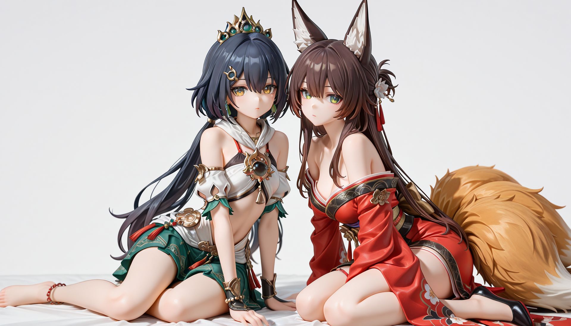 二次元游戏AI手办 原神 崩坏星穹铁道 电脑壁纸 高清壁纸,第2张