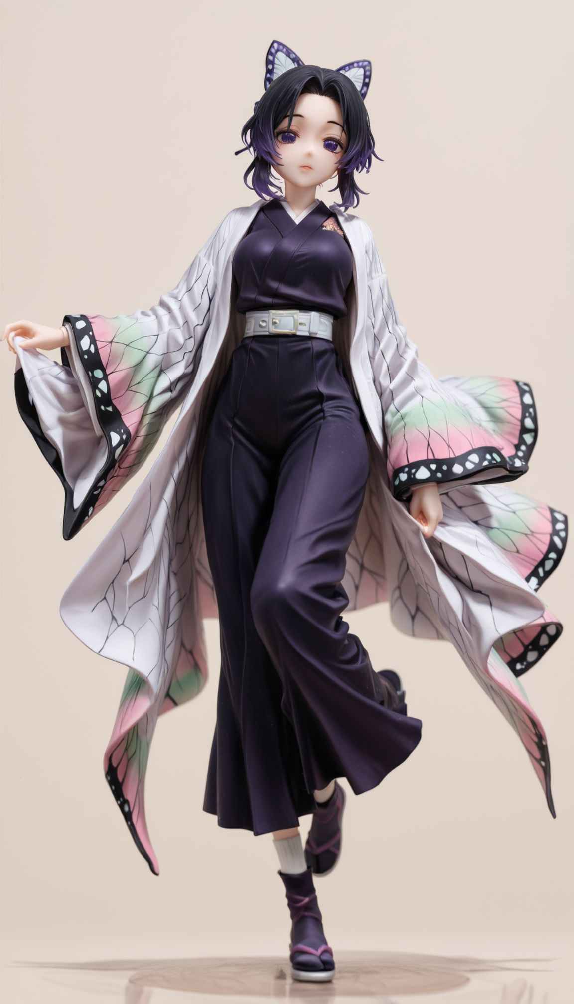 蝴蝶忍 鬼灭之刃 ai绘画手办壁纸,第3张