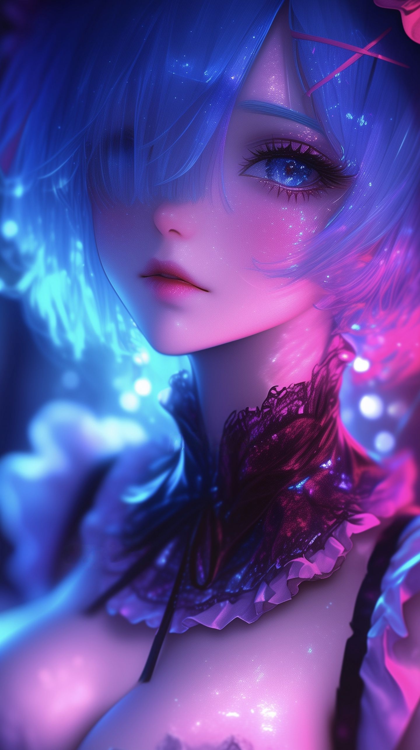 锁屏壁纸 雷姆 二次元 从零开始的异世界生活 唯美高清壁纸,第2张