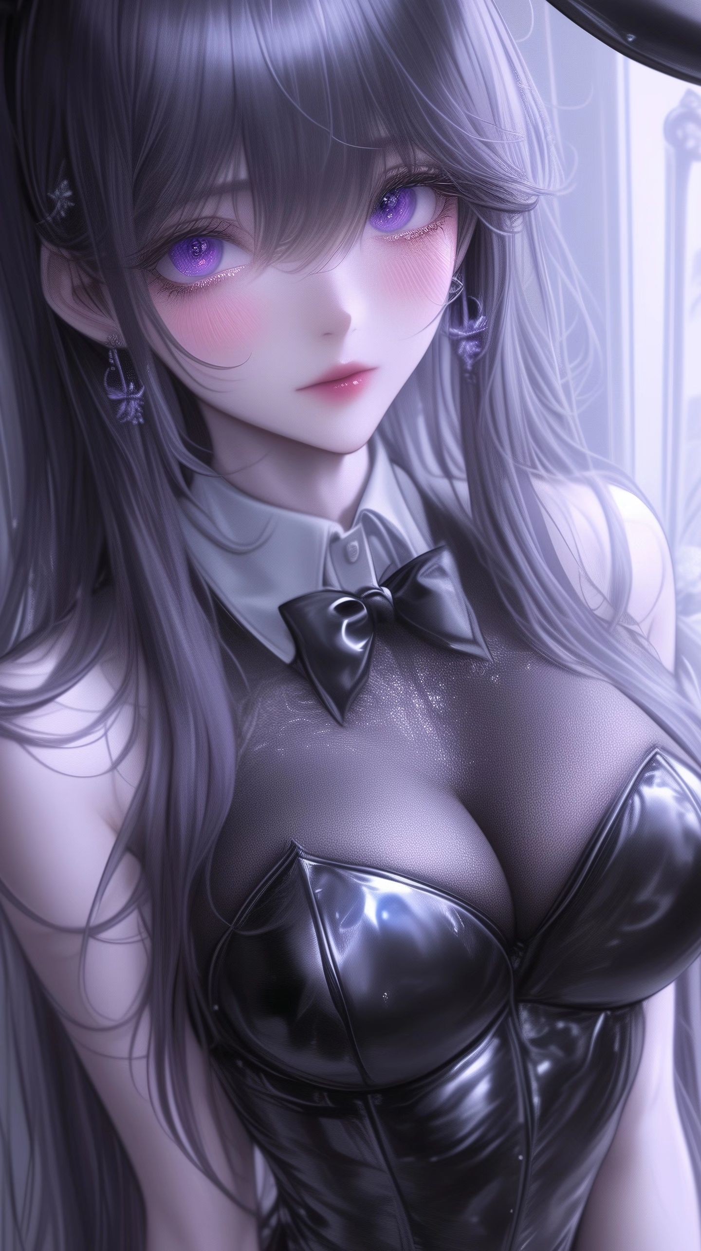 二次元 樱岛麻衣 高清壁纸 兔女郎 御姐 丝袜黑丝,第2张