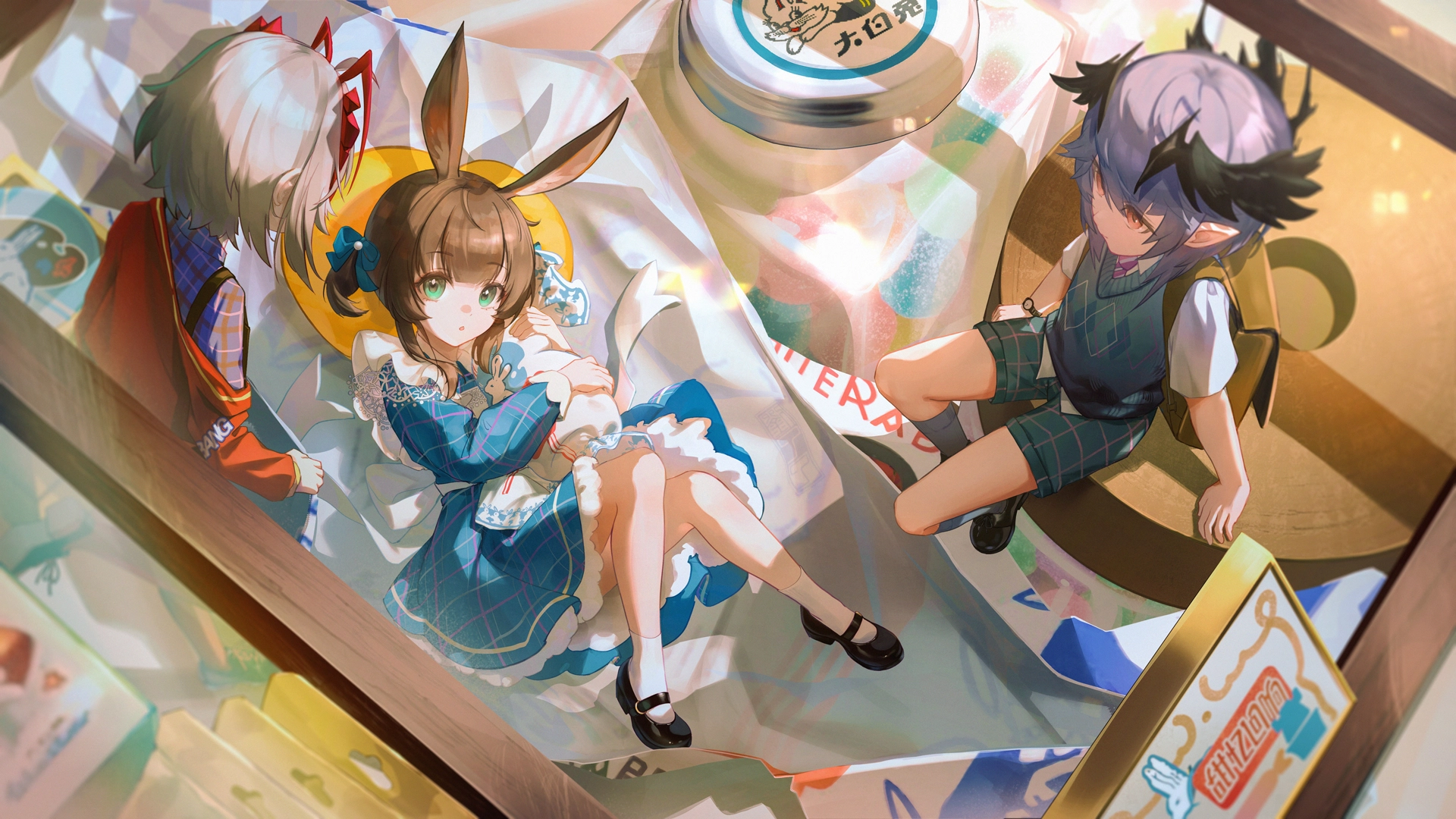 围裙_明日方舟_弓_棕色头发_兔耳_兔女郎_糖果裙_灰色头发_绿色眼睛_萝莉_男性_衬衫_短发_短裤_袜子_翅膀_腕带,第1张 围裙_明日方舟_弓_棕色头发_兔耳_兔女郎_糖果裙_灰色头发_绿色眼睛_萝莉_男性_衬衫_短发_短裤_袜子_翅膀_腕带,第1张