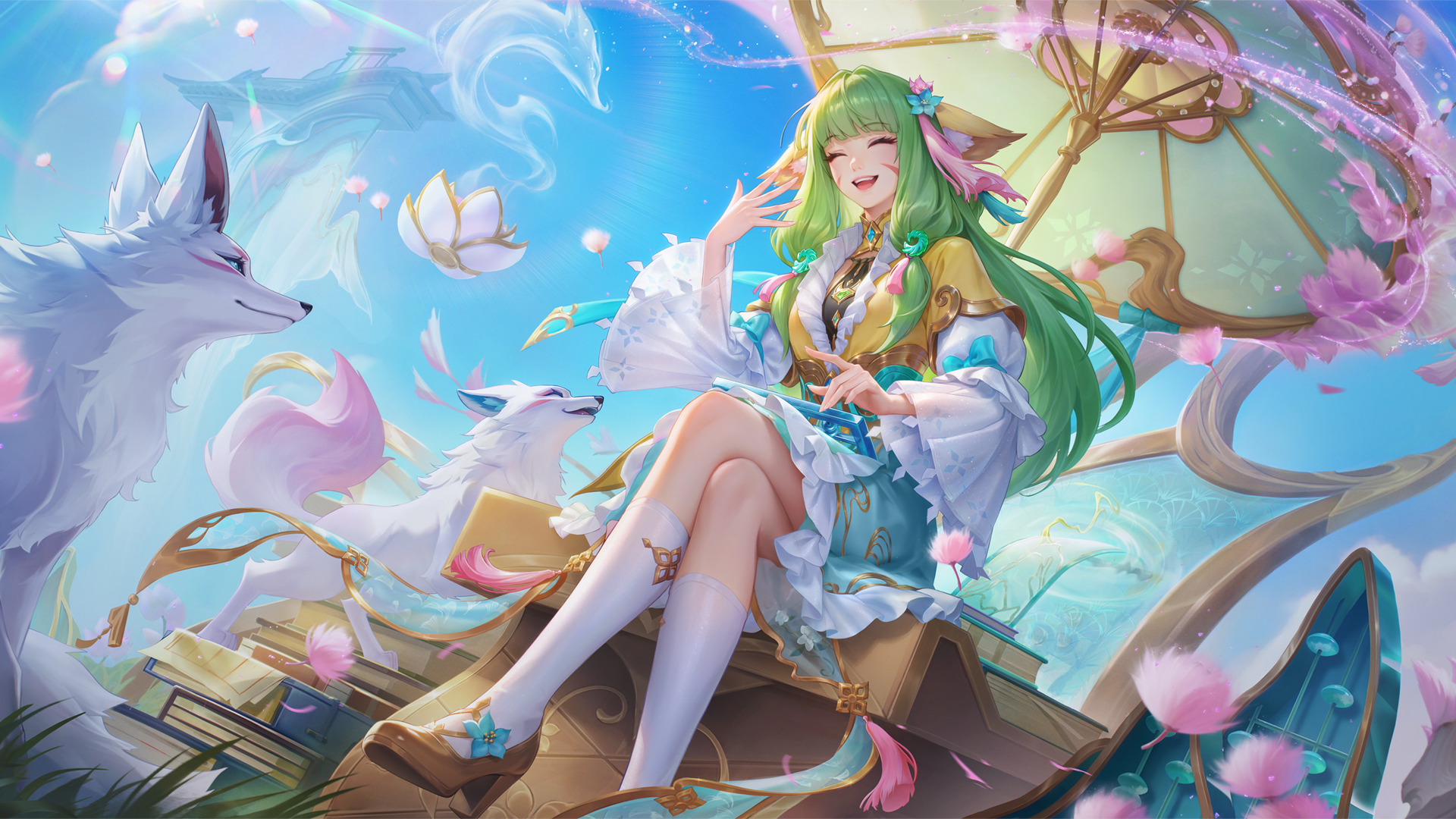 王者荣耀 公孙离 涂山容容 高清壁纸,第1张