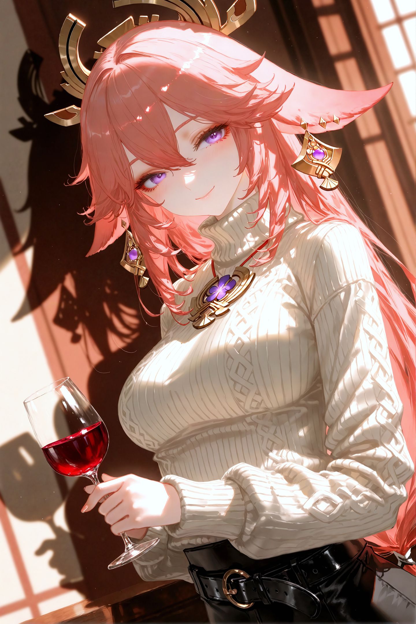 原神 甘雨 申鹤 雷神 凌华 游戏壁纸,第6张