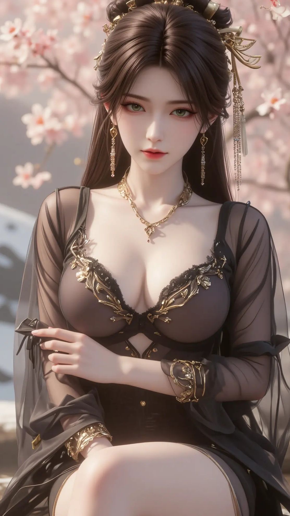 诛仙动画 金瓶儿 国漫女神 动漫美女壁纸,第3张