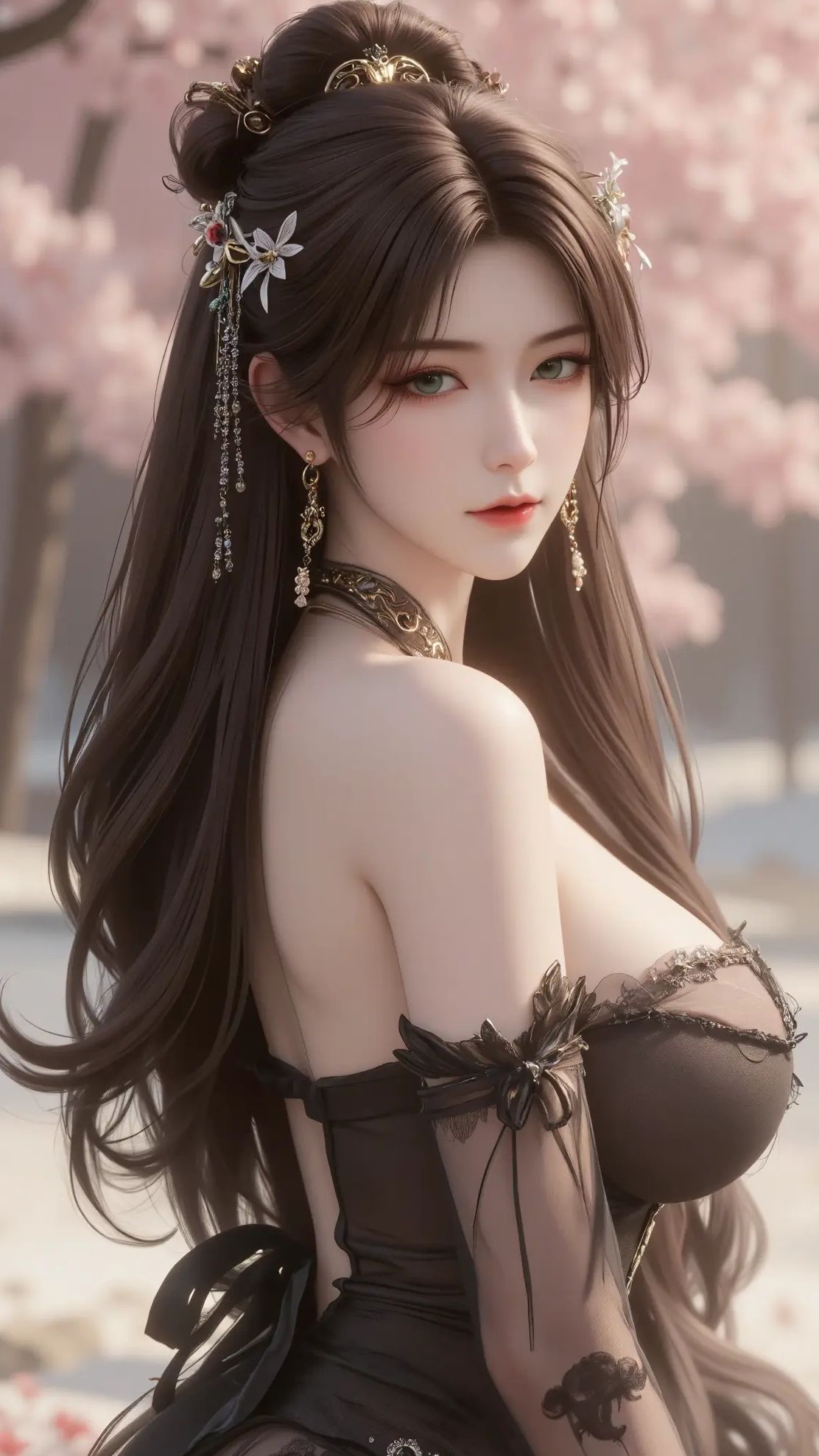 诛仙动画 金瓶儿 国漫女神 动漫美女壁纸,第4张