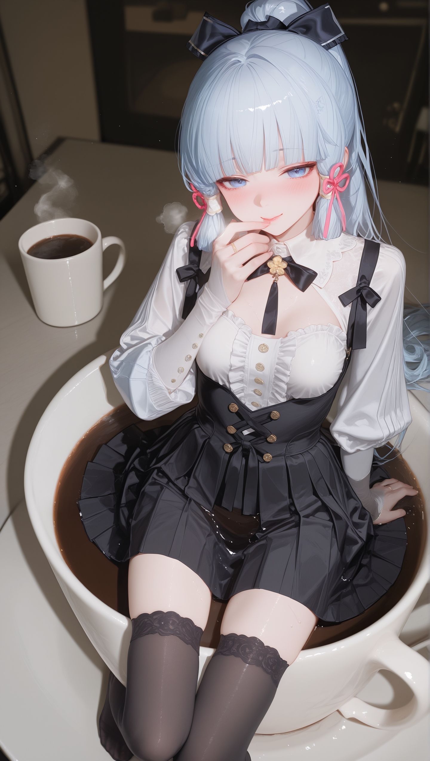原神壁纸 绫华 二次元少女 二次元壁纸,第1张