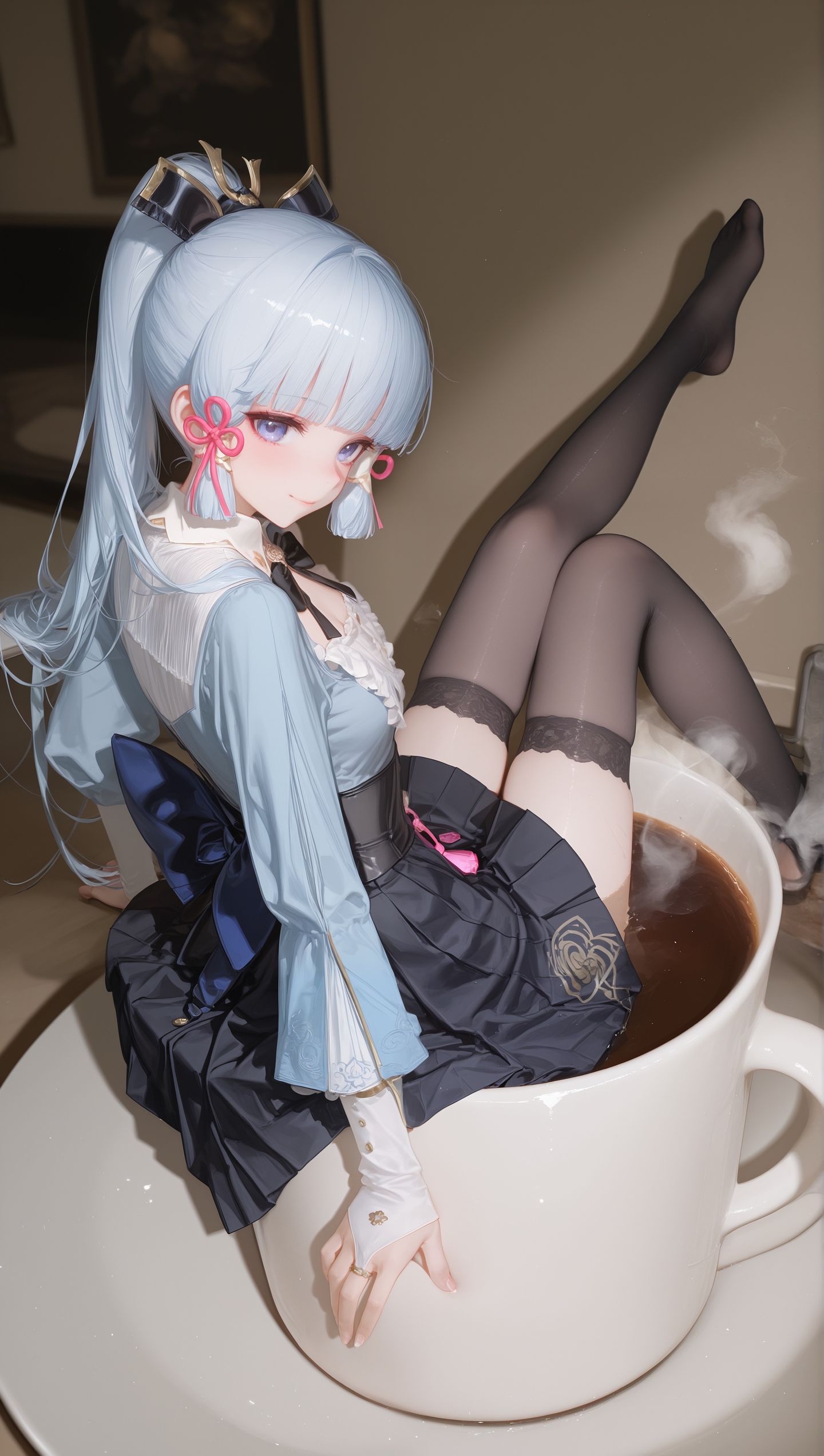 原神壁纸 绫华 二次元少女 二次元壁纸,第6张