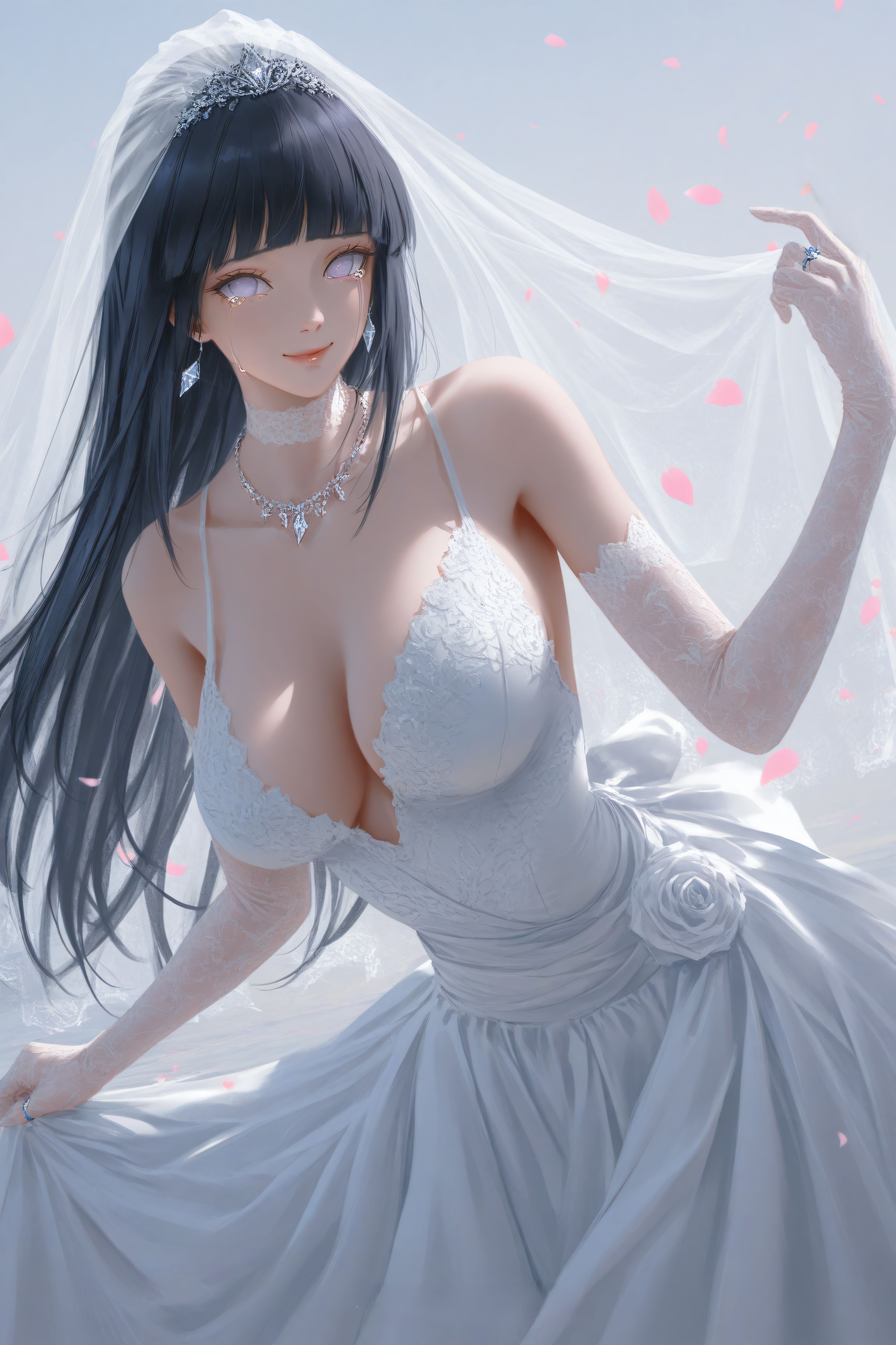 雏田 婚纱系列 火影忍者 二次元动漫美图,第1张