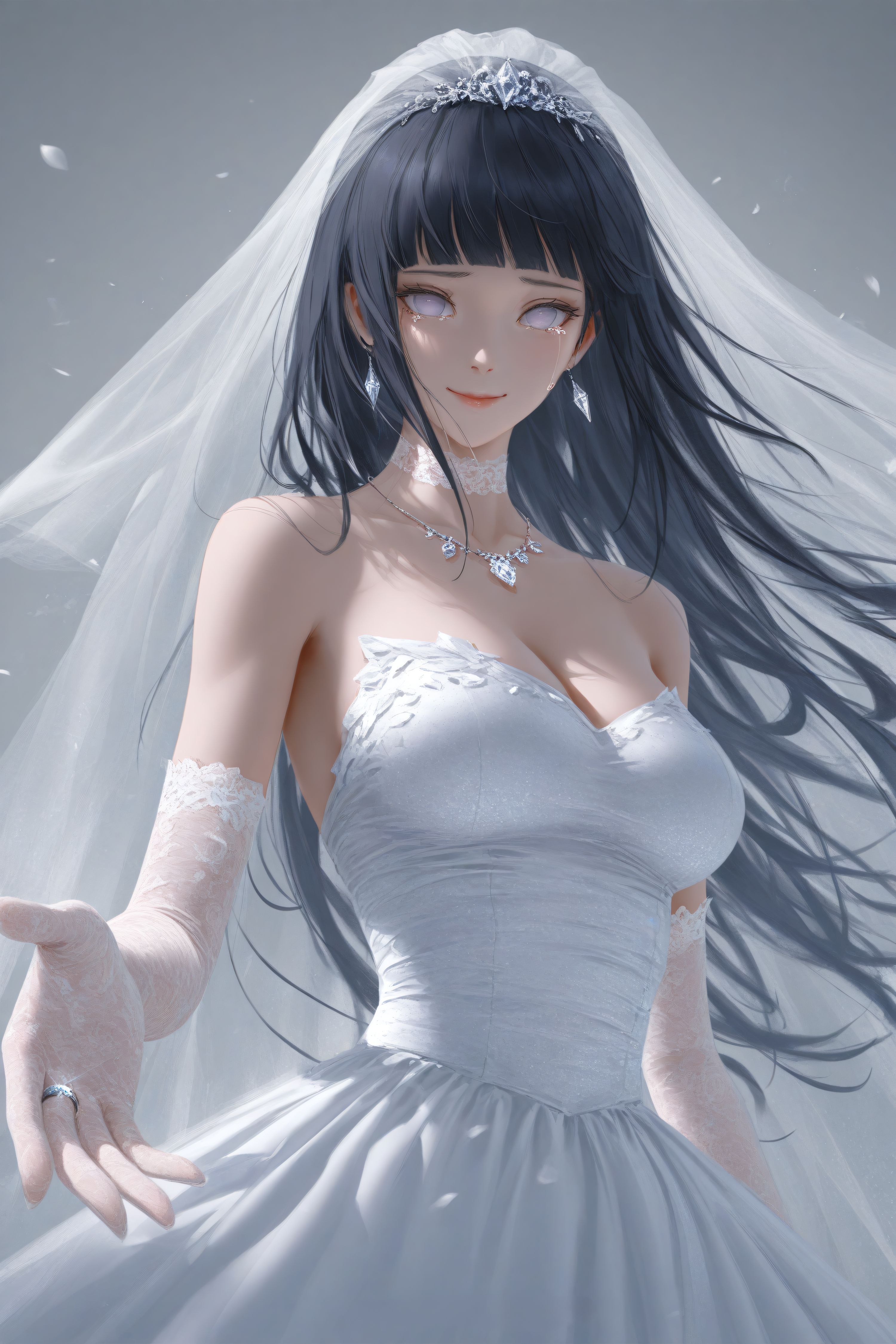 雏田 婚纱系列 火影忍者 二次元动漫美图,第2张