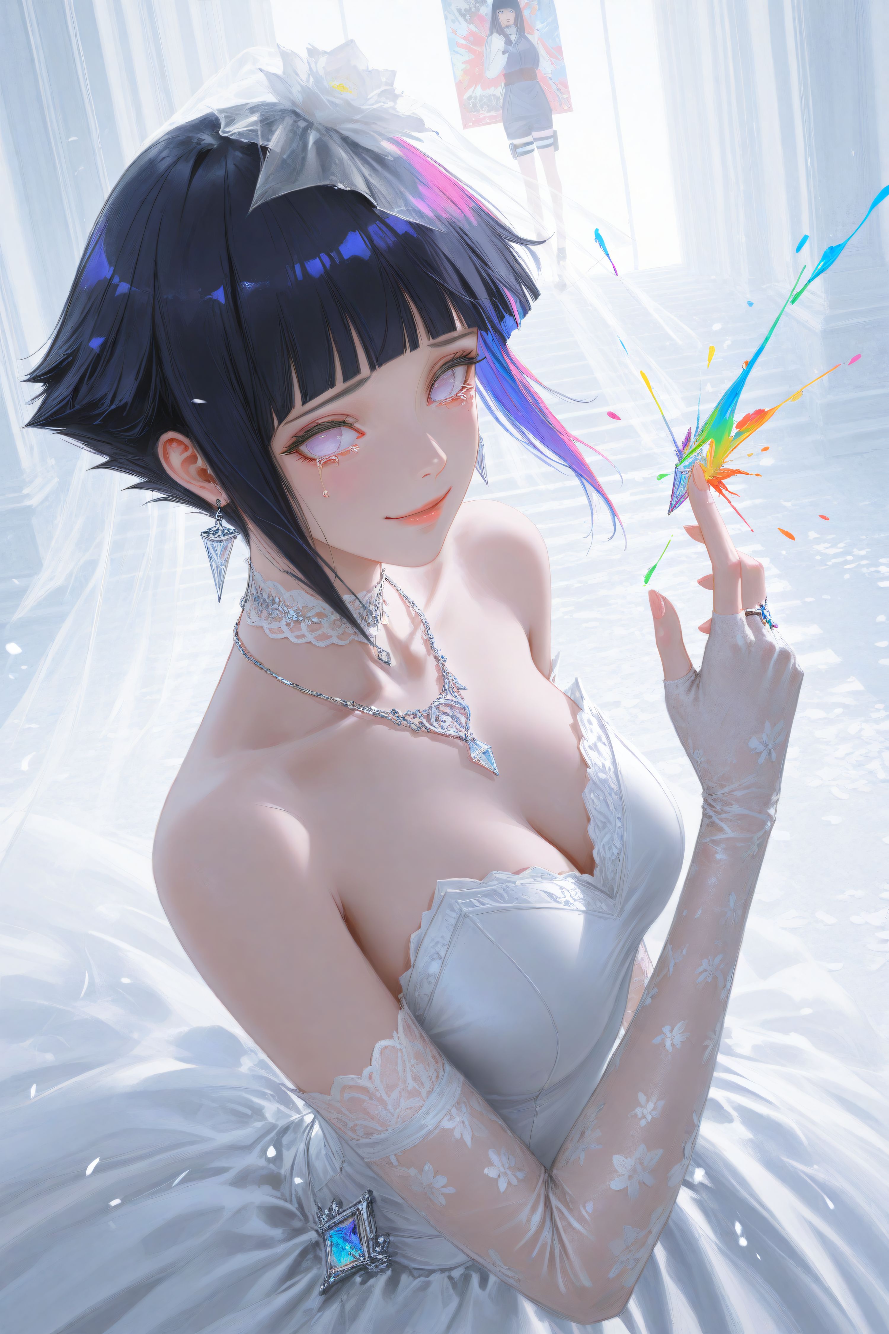 雏田 婚纱系列 火影忍者 二次元动漫美图,第4张