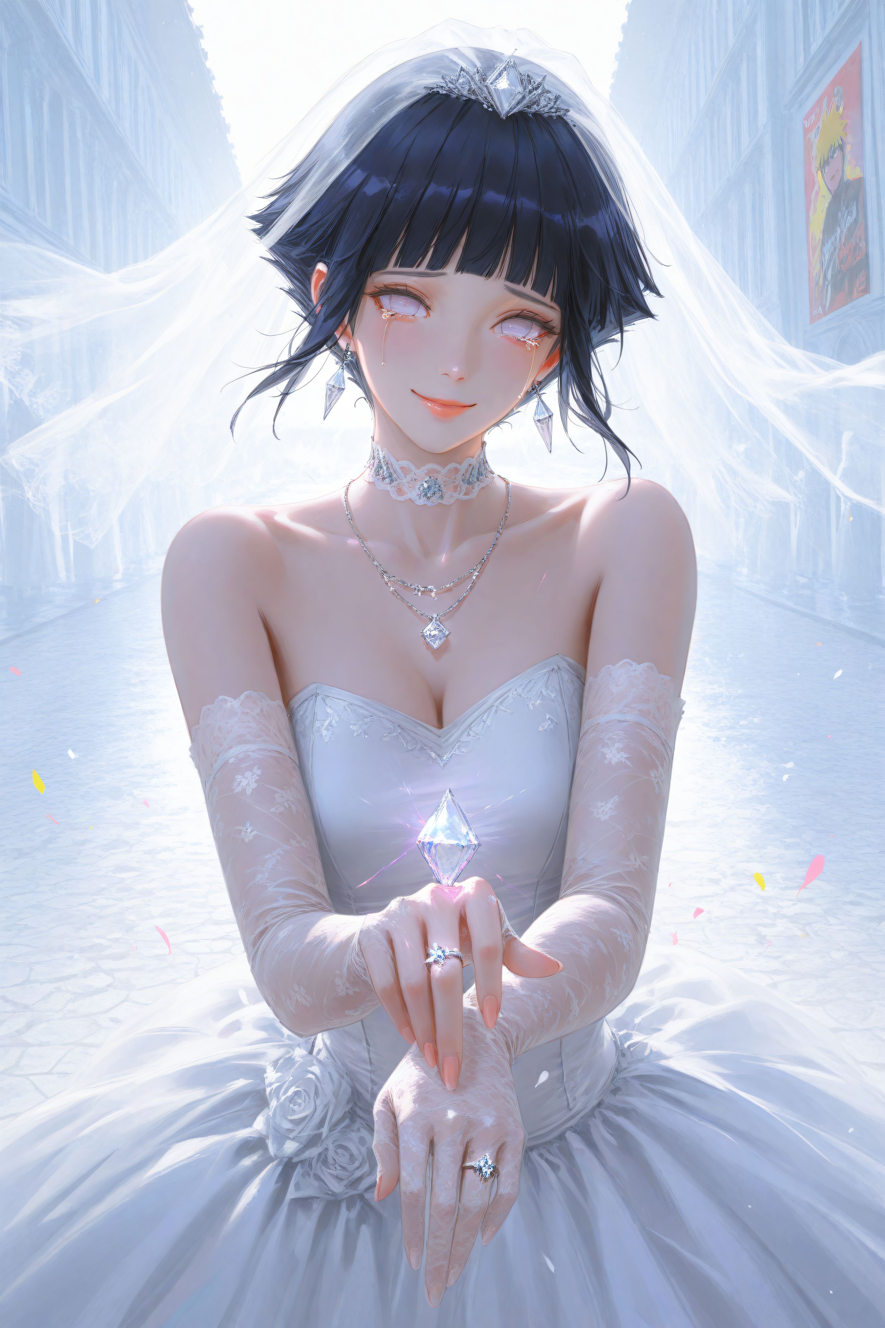 雏田 婚纱系列 火影忍者 二次元动漫美图,第3张