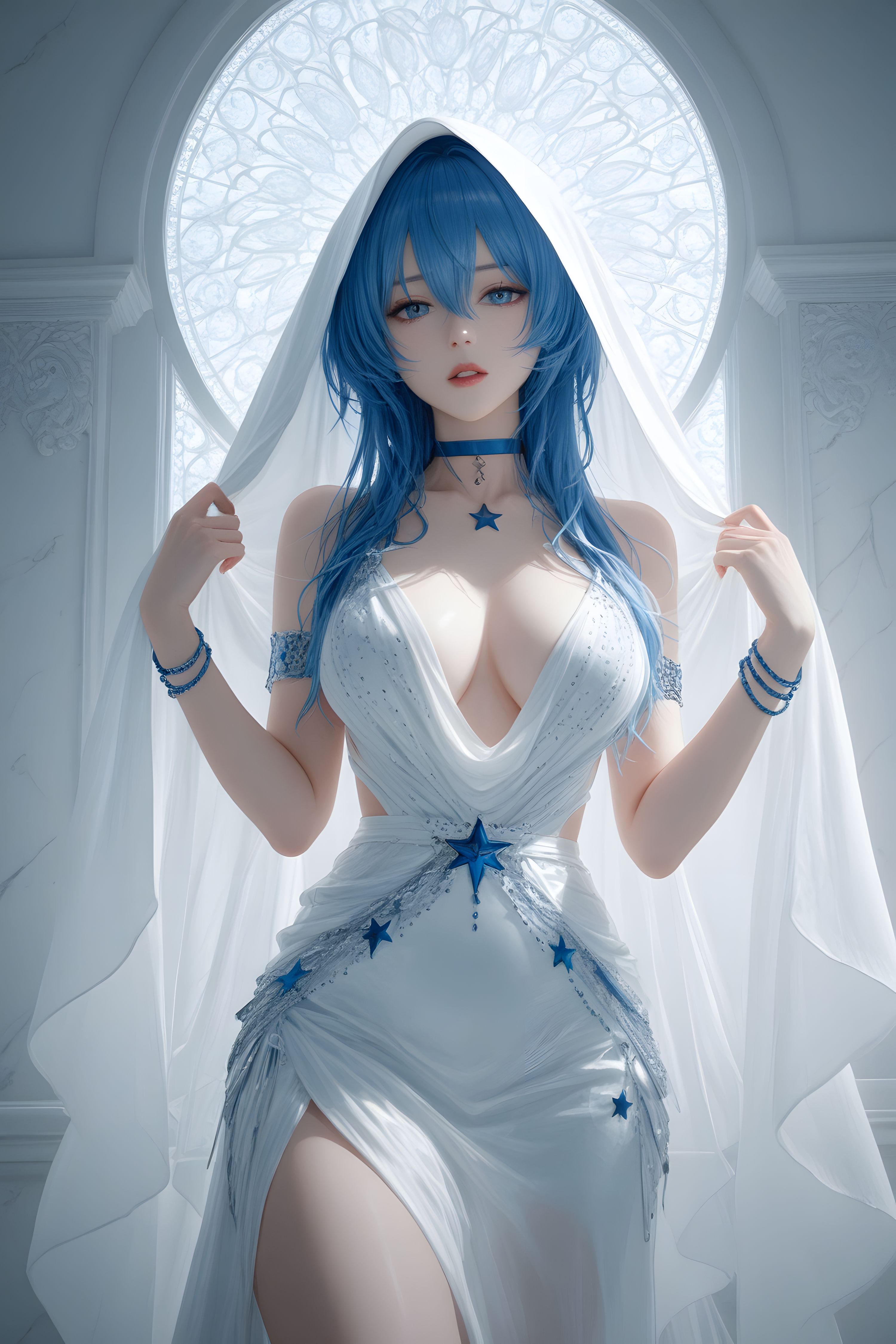 鸣潮手游 二创 二次元 游戏COS 大长腿美女,第1张