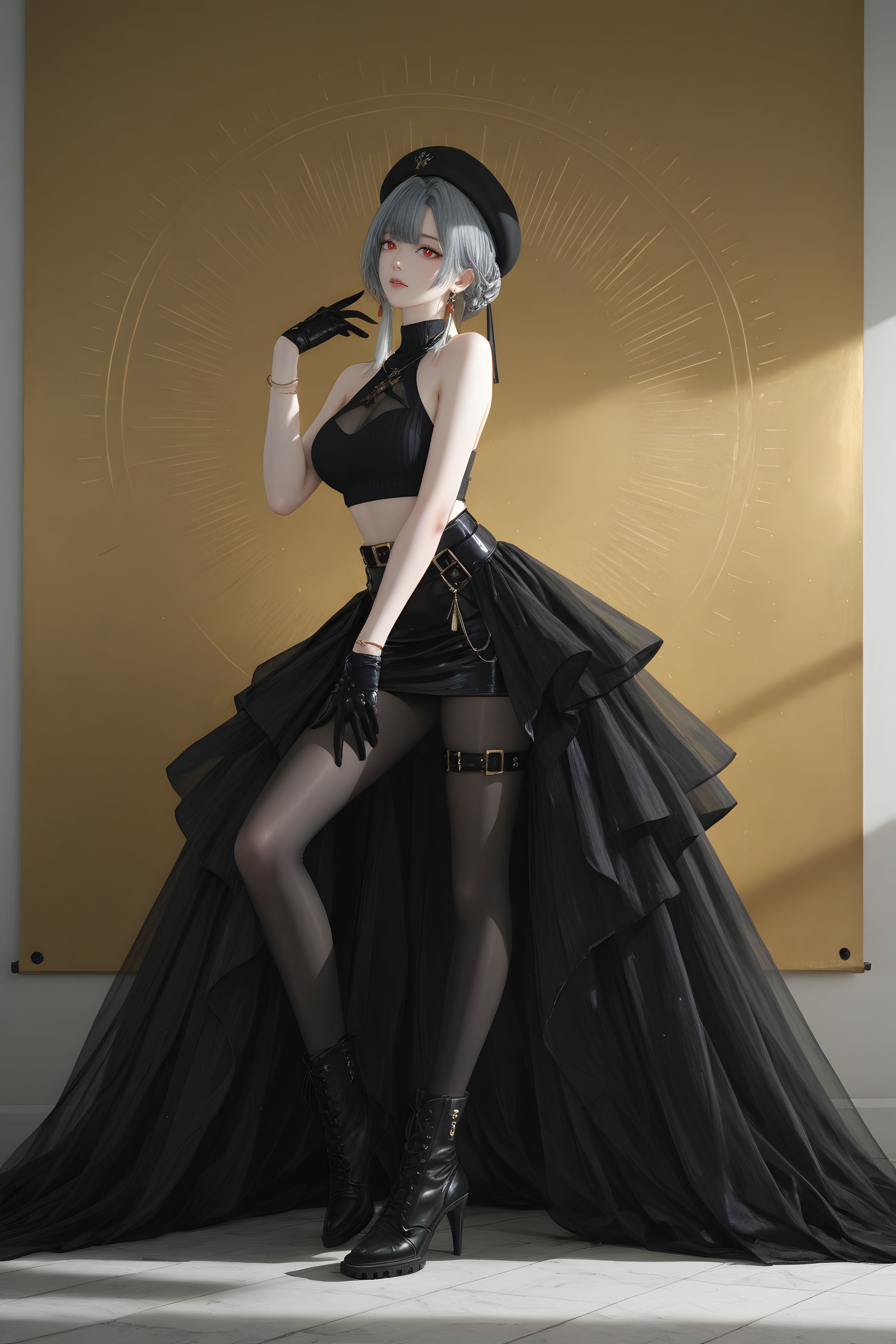 鸣潮手游 二创 二次元 游戏COS 大长腿美女,第2张