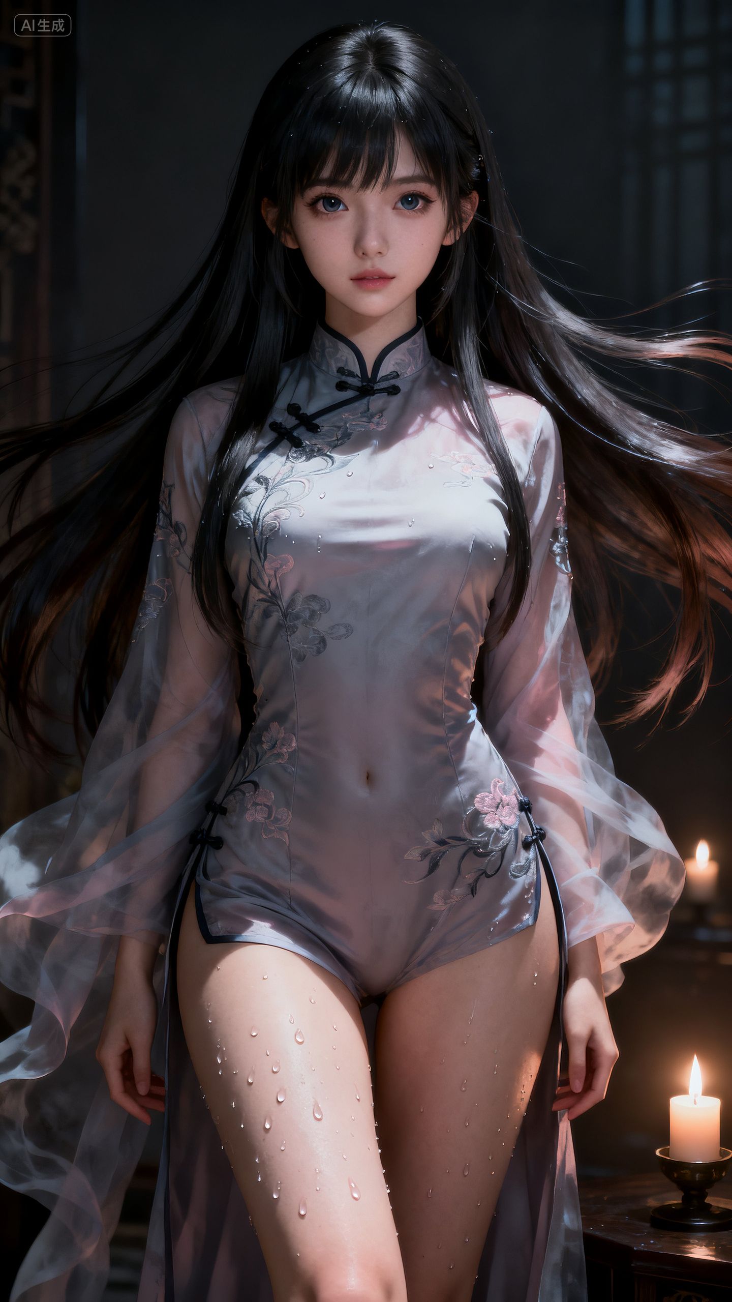 ai绘画 性感美女 大长腿 绝美镜头壁纸,第4张