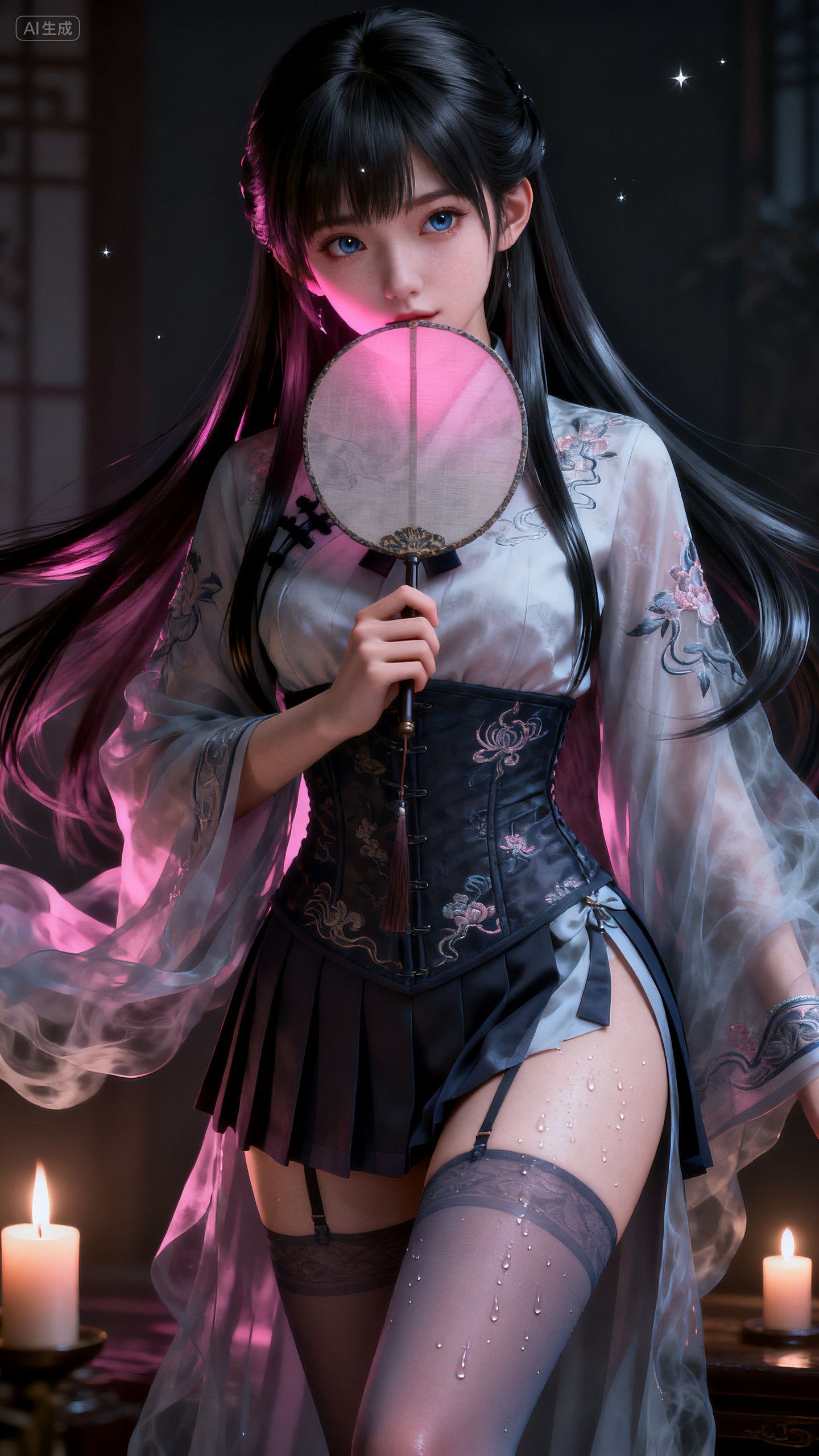 ai绘画 性感美女 大长腿 绝美镜头壁纸,第6张