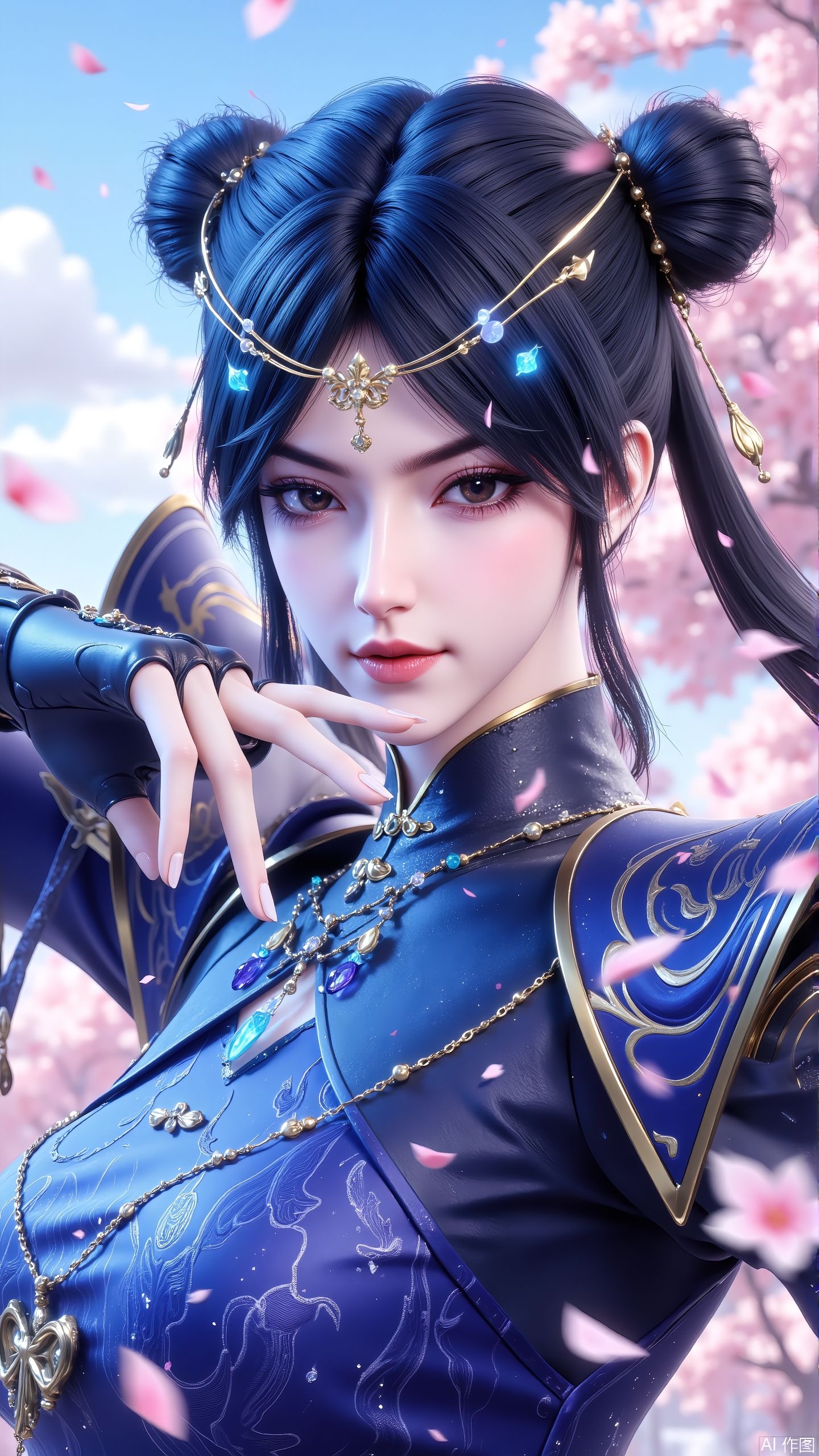 ai绘画 沧元图 国漫女神 李少英 热门壁纸分享,第1张