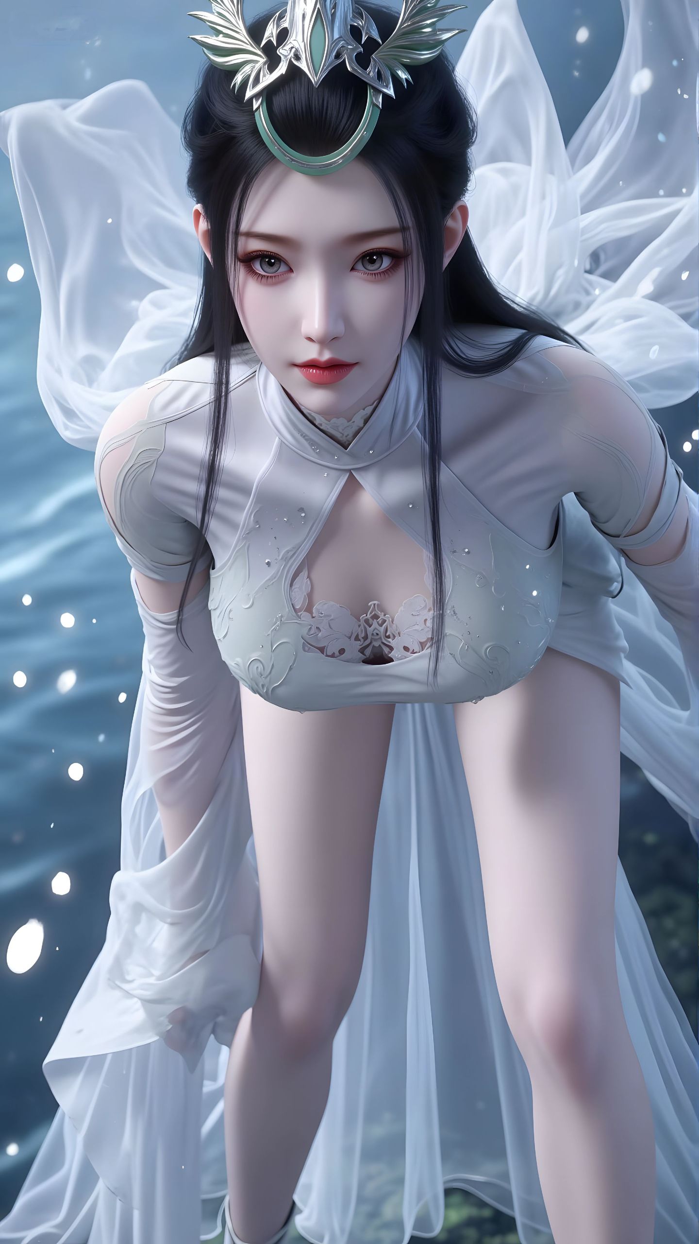 绝美陆嫁嫁 国漫女神 神国之上 ai绘画 壁纸分享,第2张