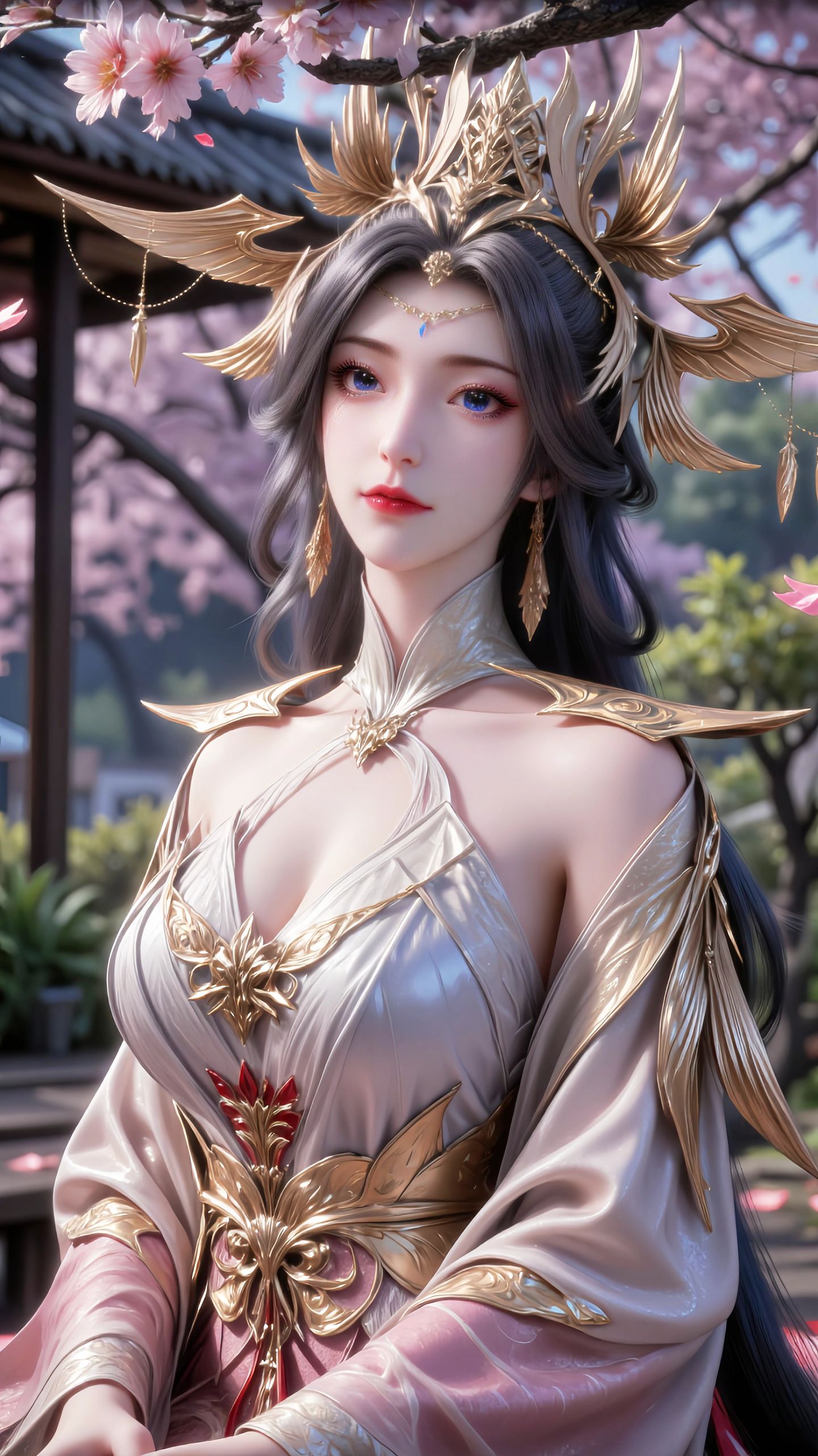 宁雨蝶 国漫女神 动漫美女高清壁纸 黑丝,第5张