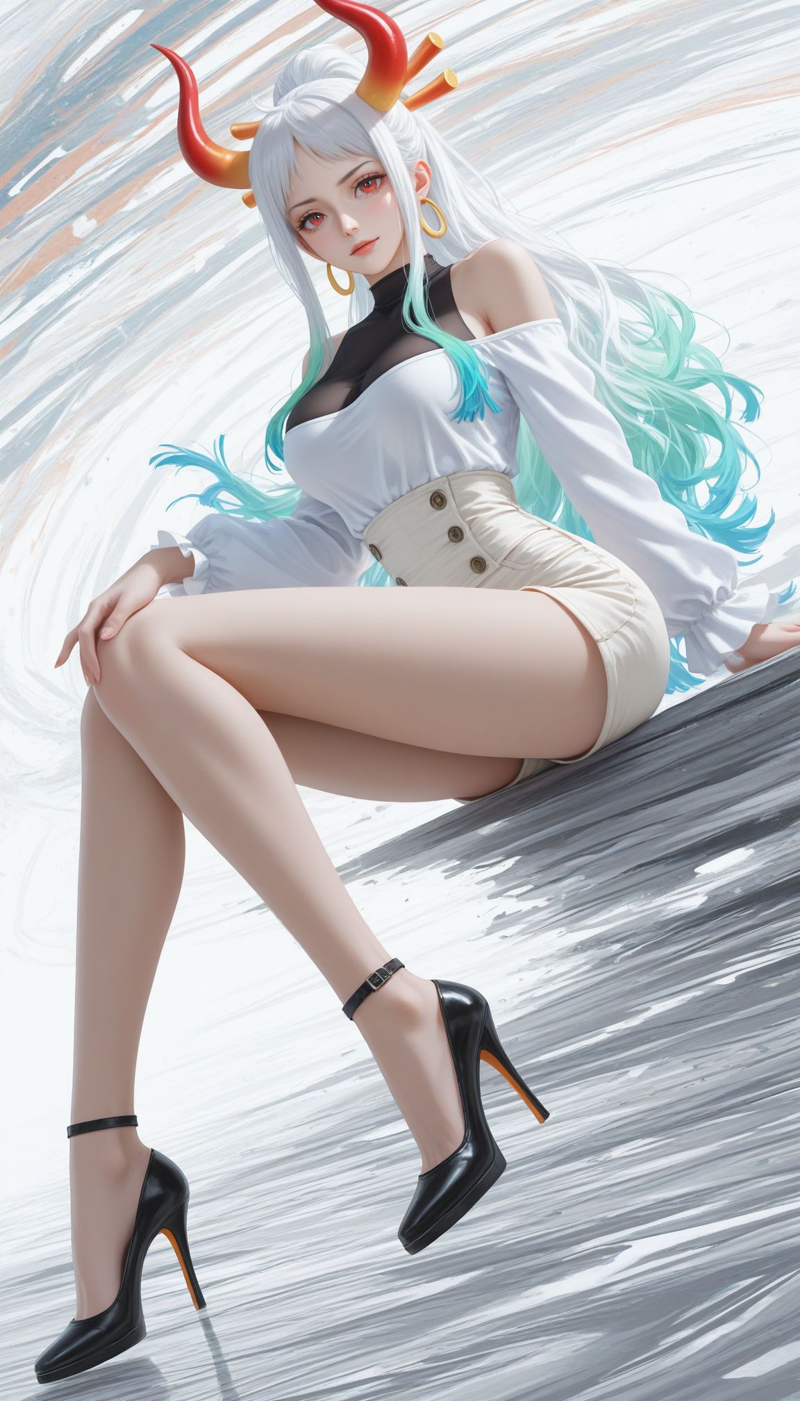 海贼王大和特辑 二次元 ai绘画壁纸,第2张