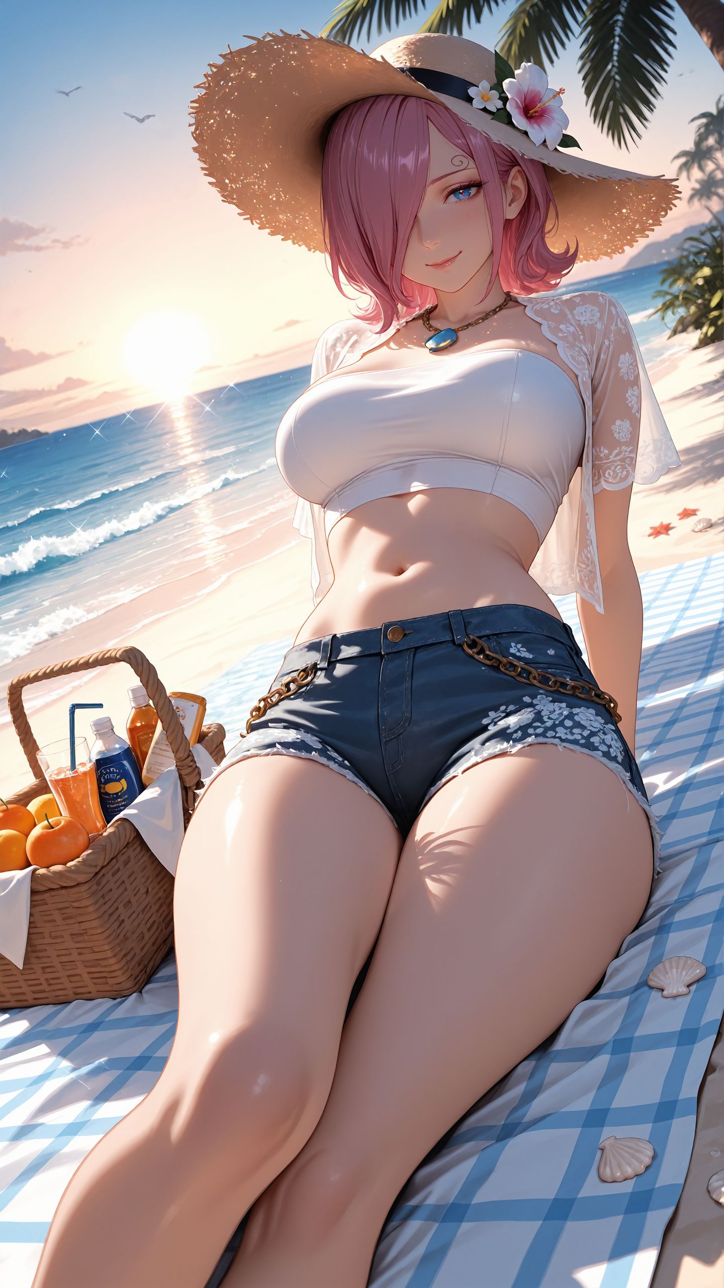 海贼王 女帝汉库克 同人 ai绘画壁纸,第1张