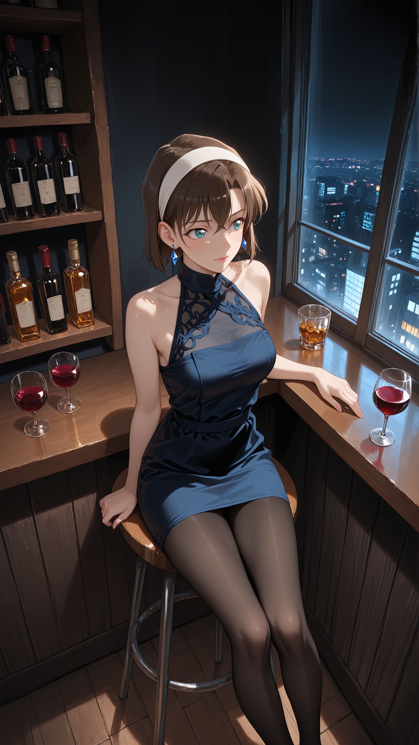 ai绘画 名侦探柯南 灰原哀 贝尔摩德 极品身材 黑丝,第10张