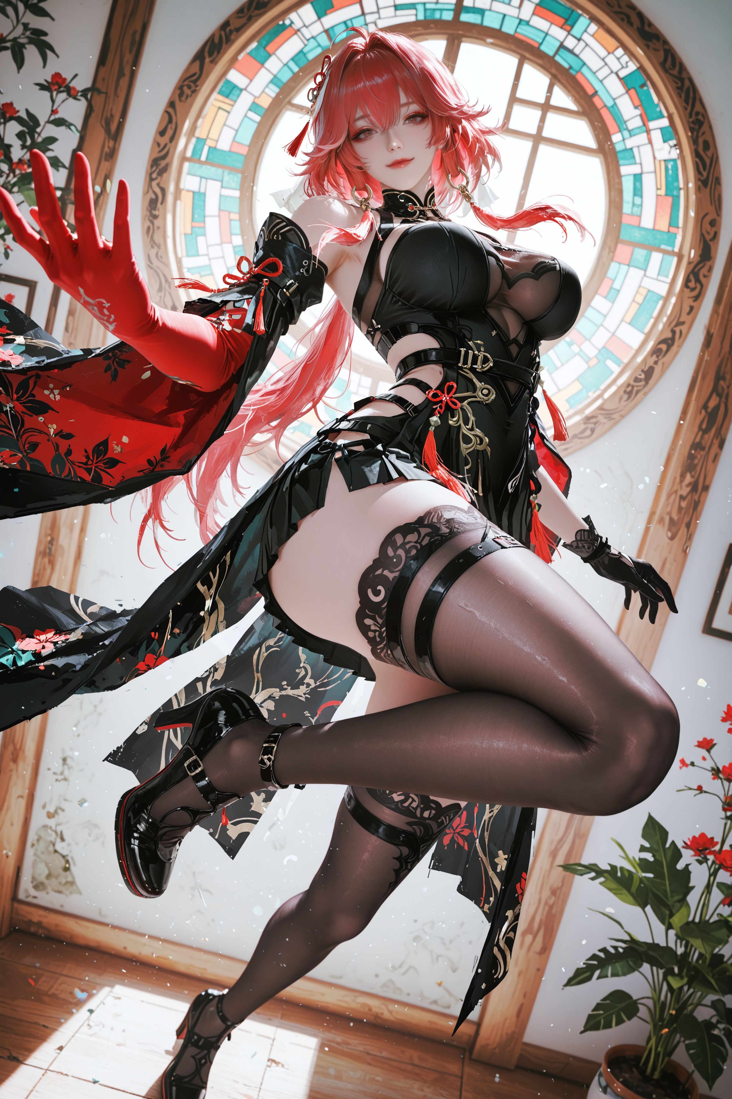 鸣潮 二次元 游戏 长离 国风 大长腿 黑丝,第3张