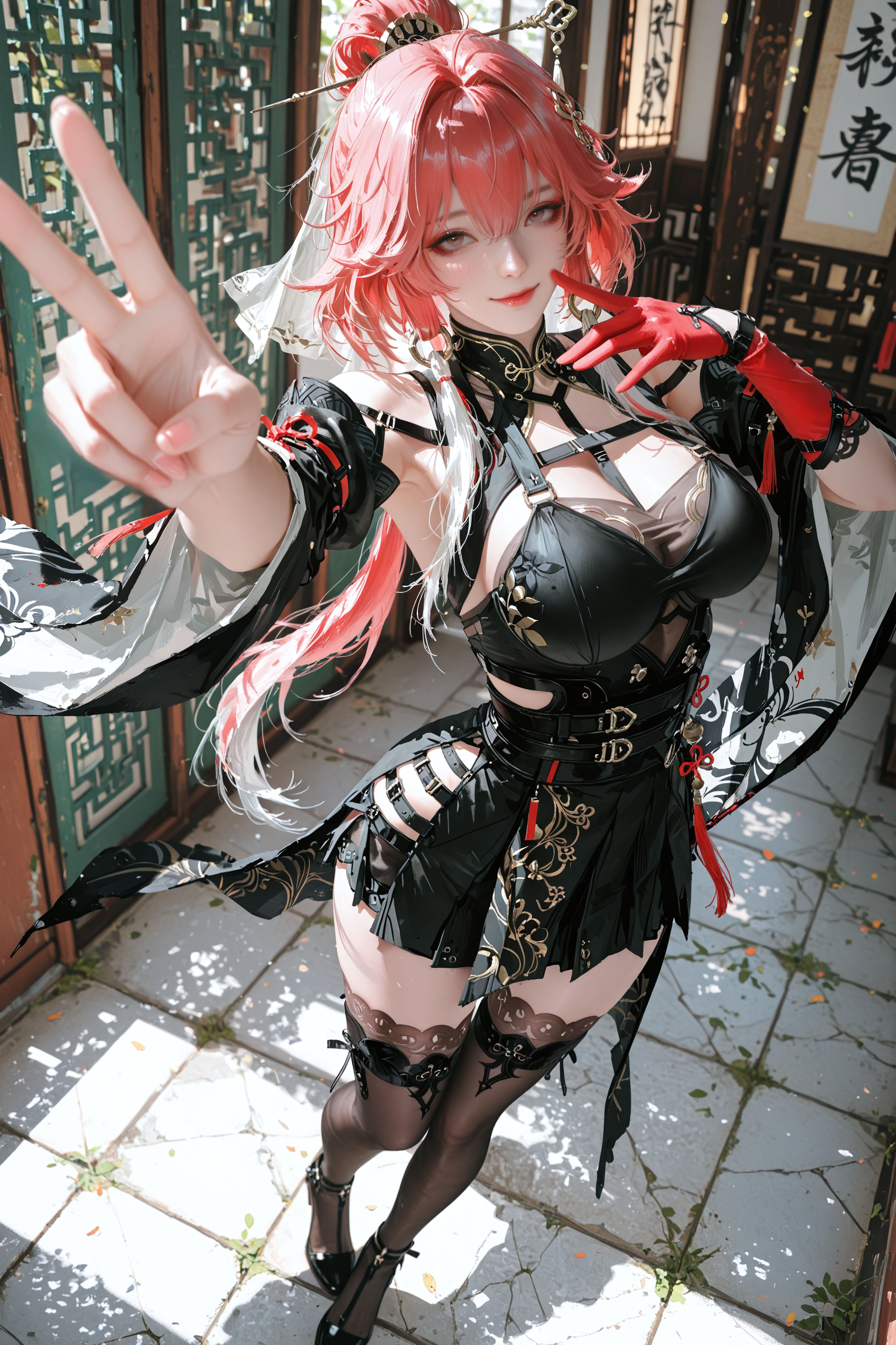 鸣潮 二次元 游戏 长离 国风 大长腿 黑丝,第2张