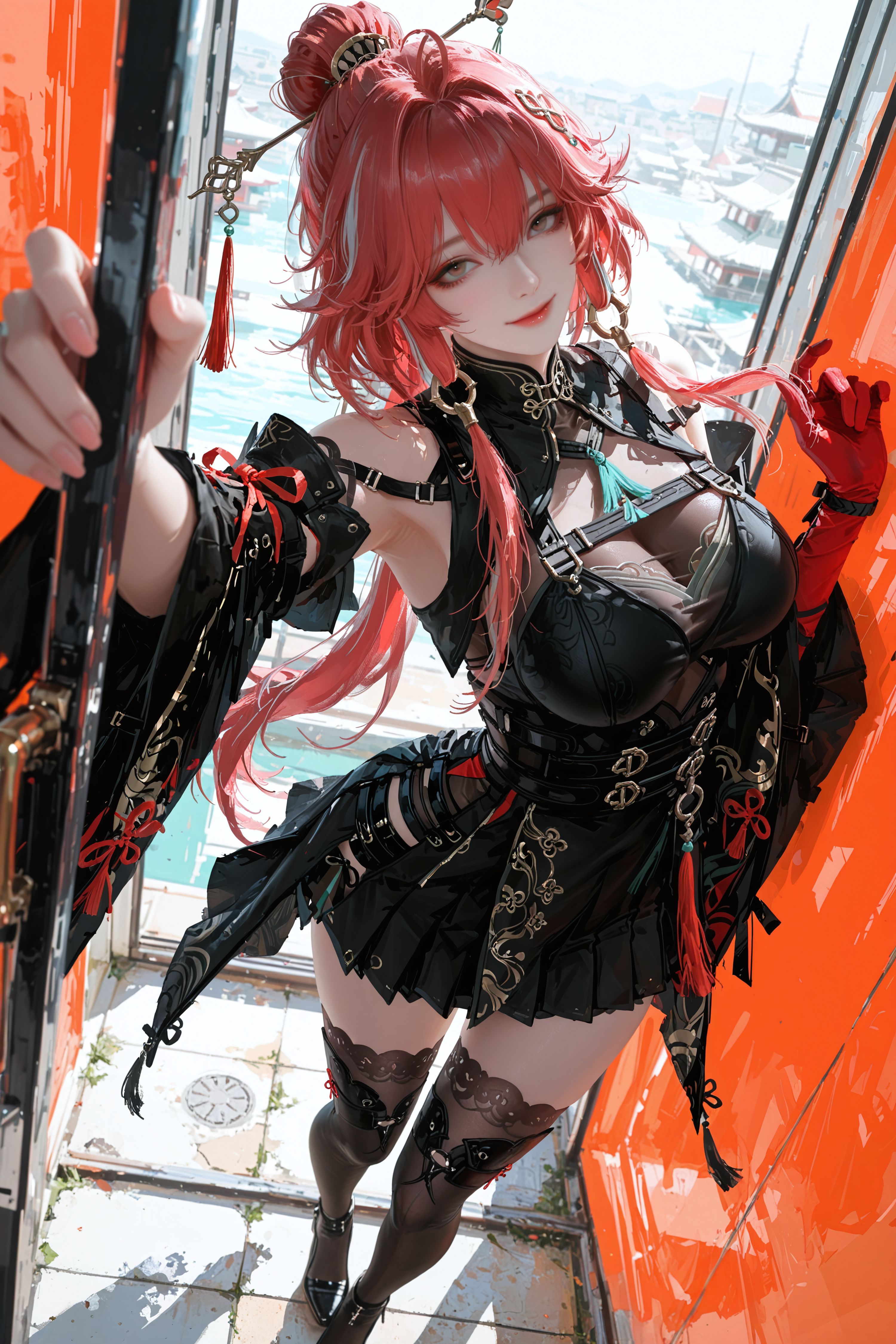 鸣潮 二次元 游戏 长离 国风 大长腿 黑丝,第5张